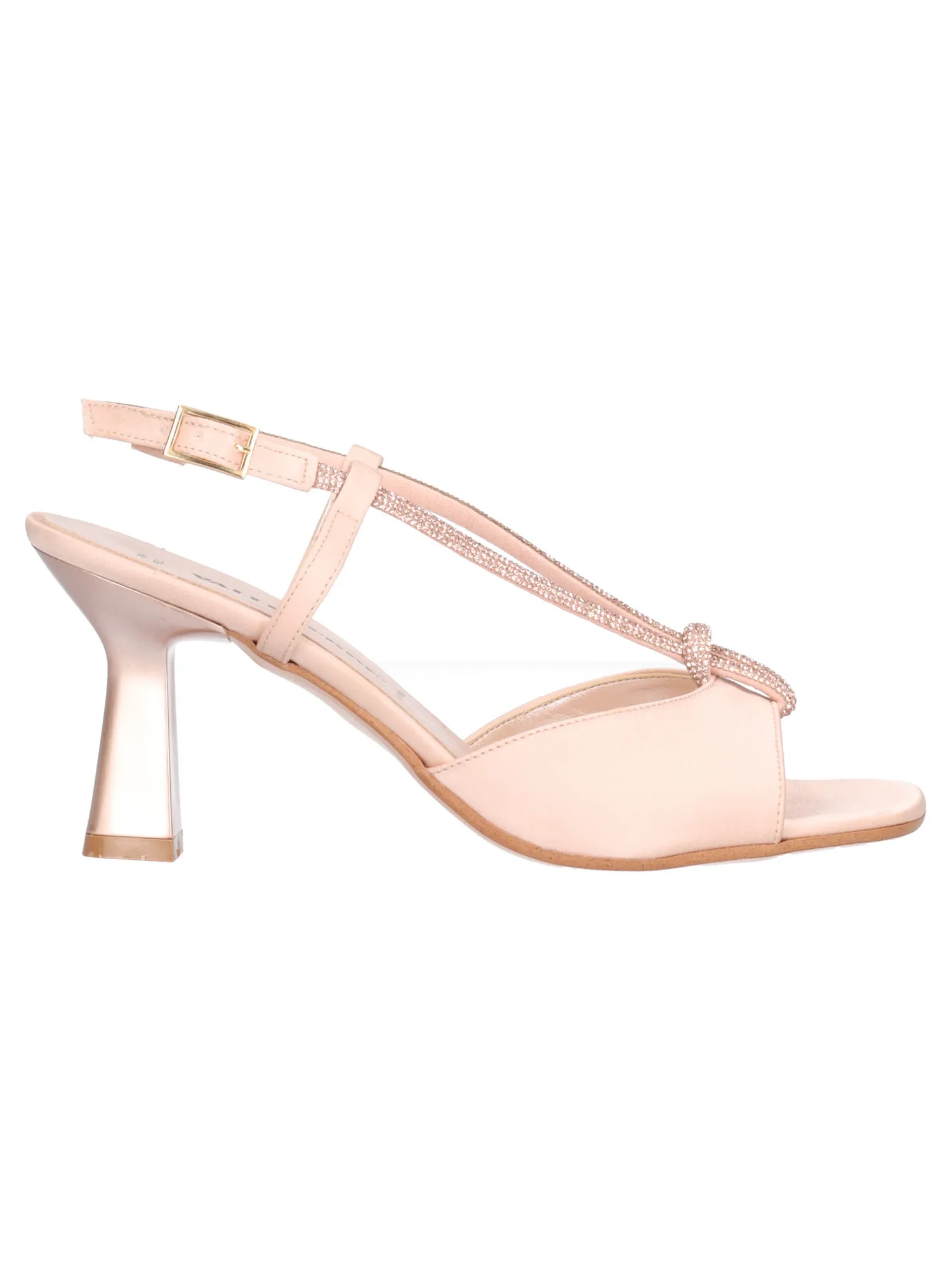 Sandalo elegante con tacco largo Valleverde da donna cipria