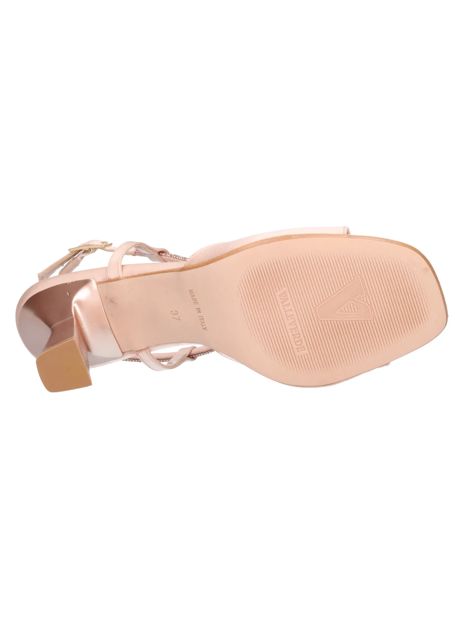 Sandalo elegante con tacco largo Valleverde da donna cipria
