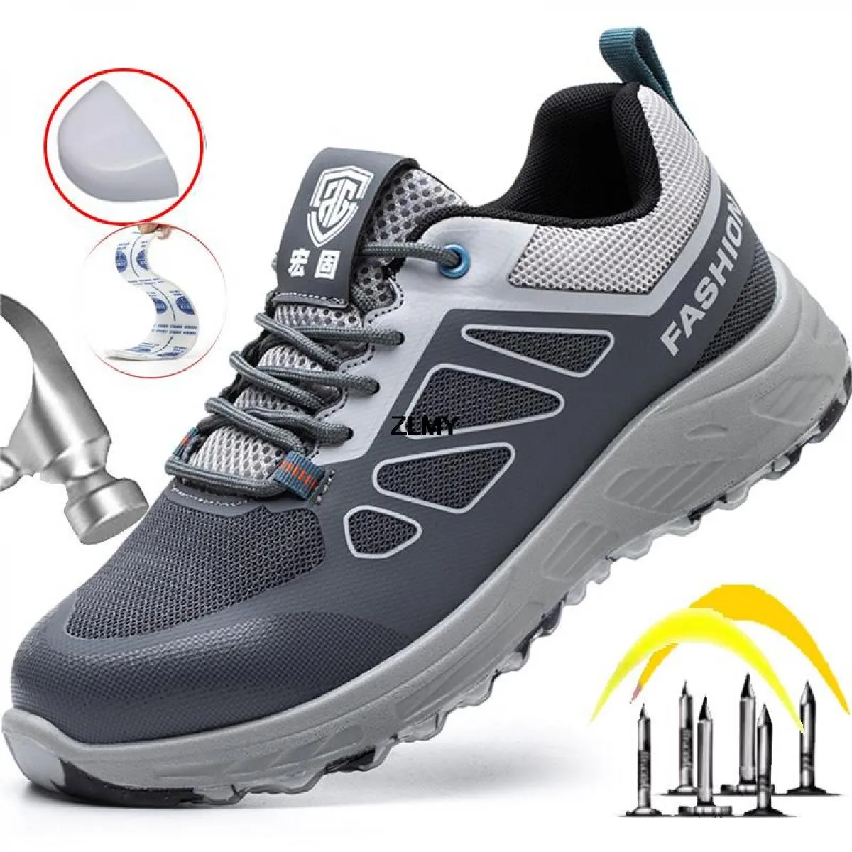Scarpe antinfortunistiche da uomo isolate 6kv Scarpe standard da elettricista con punta in plastica Anti Pugnalata Anti Smash Sc