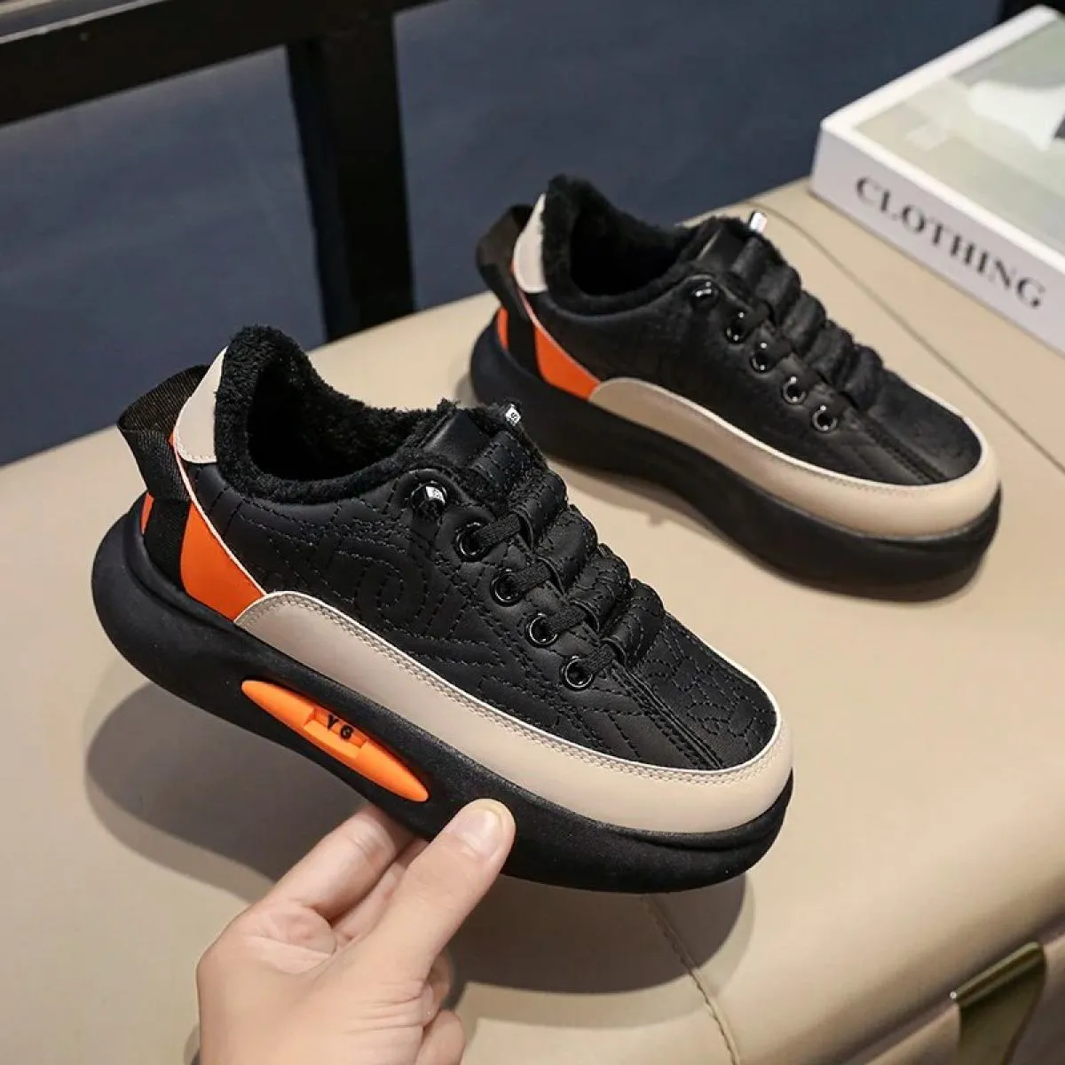 Scarpe da ginnastica con fondo spesso, passeggiate, escursionismo, all'aperto, consigliate, elastiche, impermeabili, confortevol
