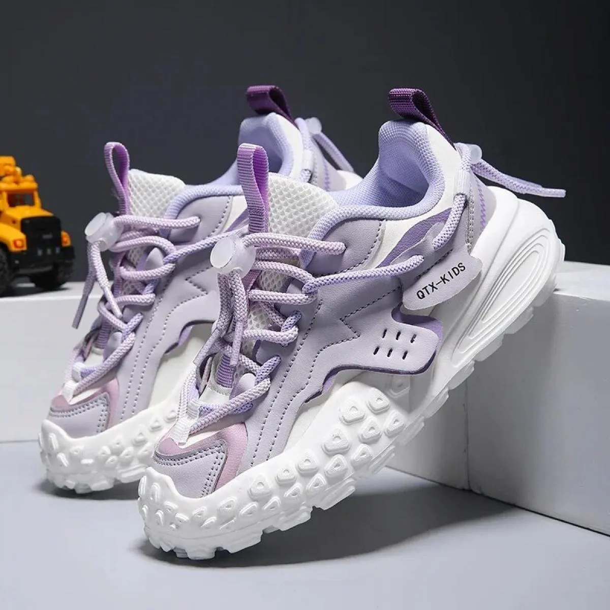 Scarpe da ginnastica per bambini Comode Alla moda Tutte le partite Primavera e autunno Spinta principale Antiscivolo Resistente