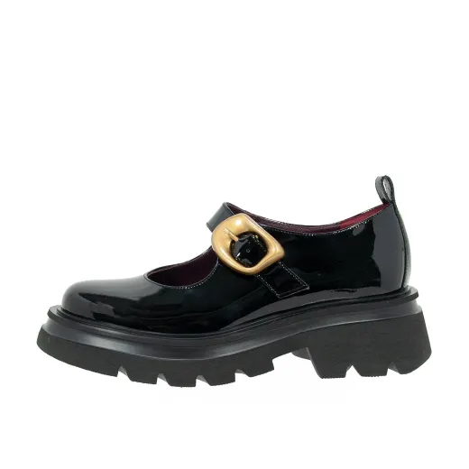 SCARPE DONNA LORENZO MARI MARY JANE CARLOTTA IN PELLE NERO CARLOTTA01  