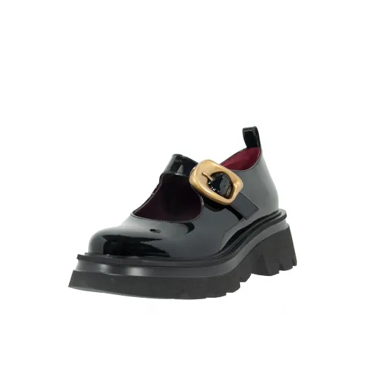 SCARPE DONNA LORENZO MARI MARY JANE CARLOTTA IN PELLE NERO CARLOTTA01  