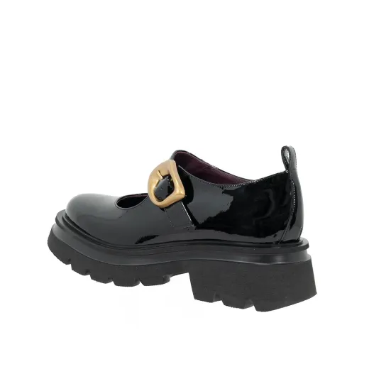 SCARPE DONNA LORENZO MARI MARY JANE CARLOTTA IN PELLE NERO CARLOTTA01  