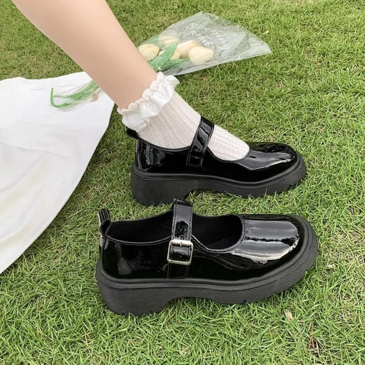 Scarpe Lolita Mary Jane Platform Mary Jane Taglie forti Nuove scarpe da donna