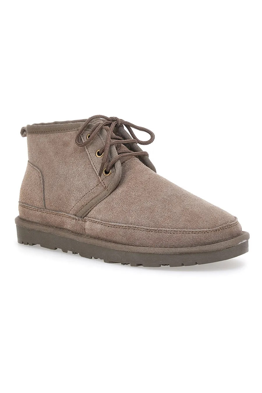 Scarpe Stringate in Vera Pelle Scamosciata Max Dillan 55100 Taupe