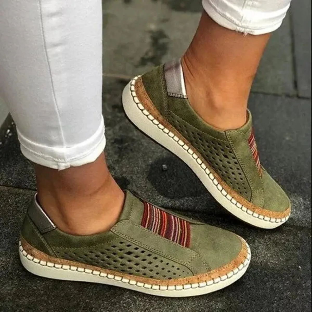 Scarpe vulcanizzate a fondo piatto da donna primaverili e autunnali Scarpe vulcanizzate a fondo piatto traspiranti per il tempo