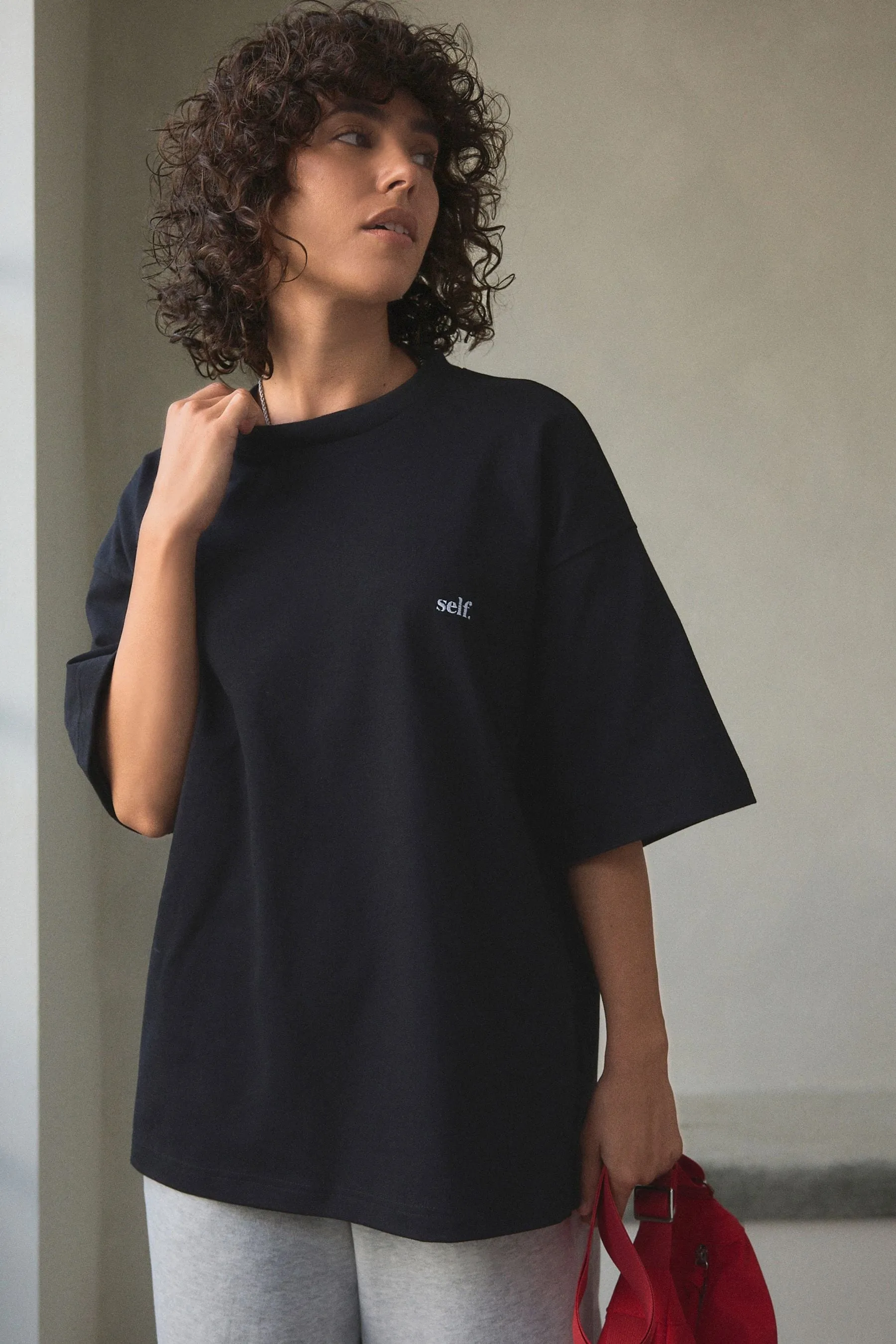 Self. T-shirt oversize pesante    