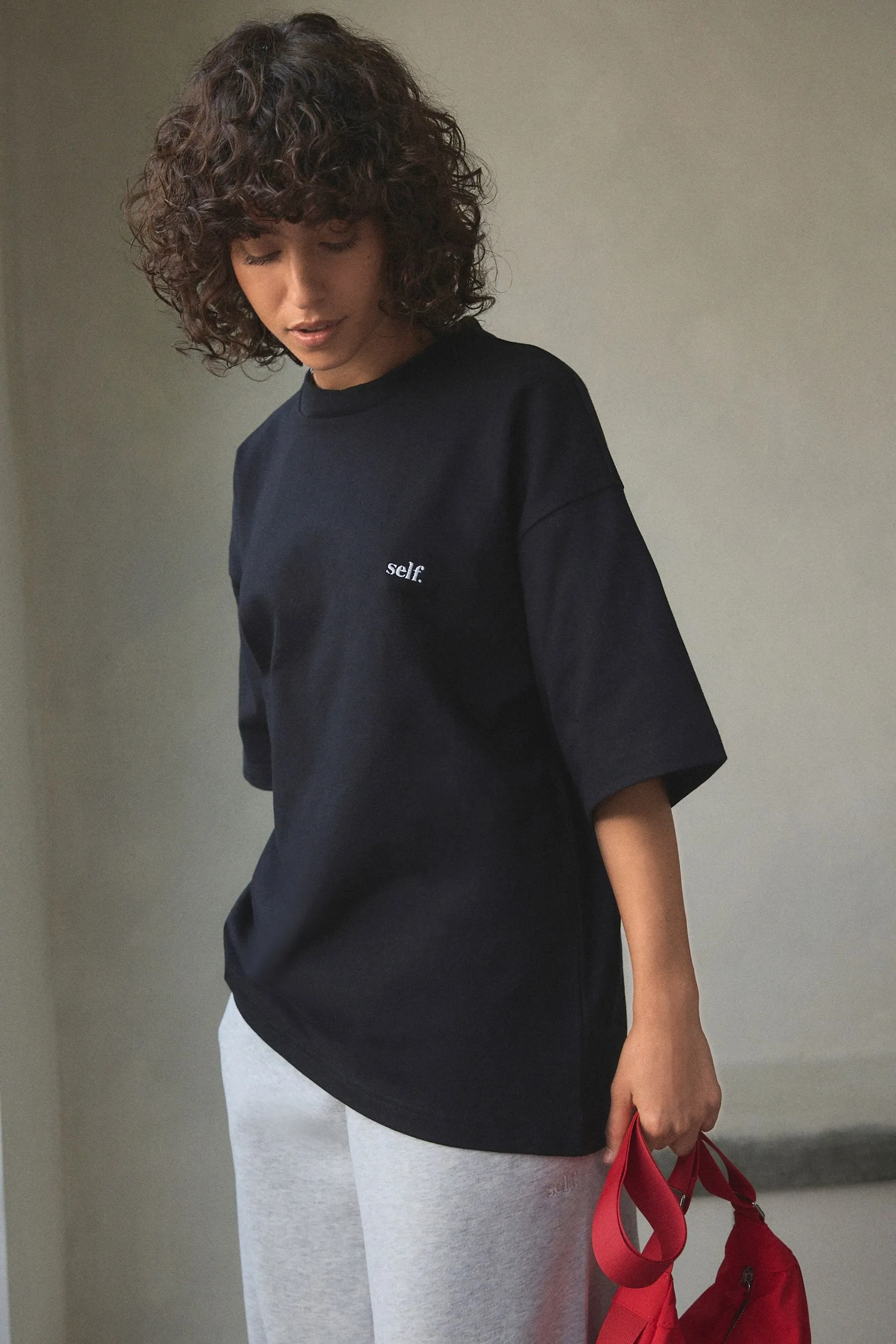 Self. T-shirt oversize pesante    
