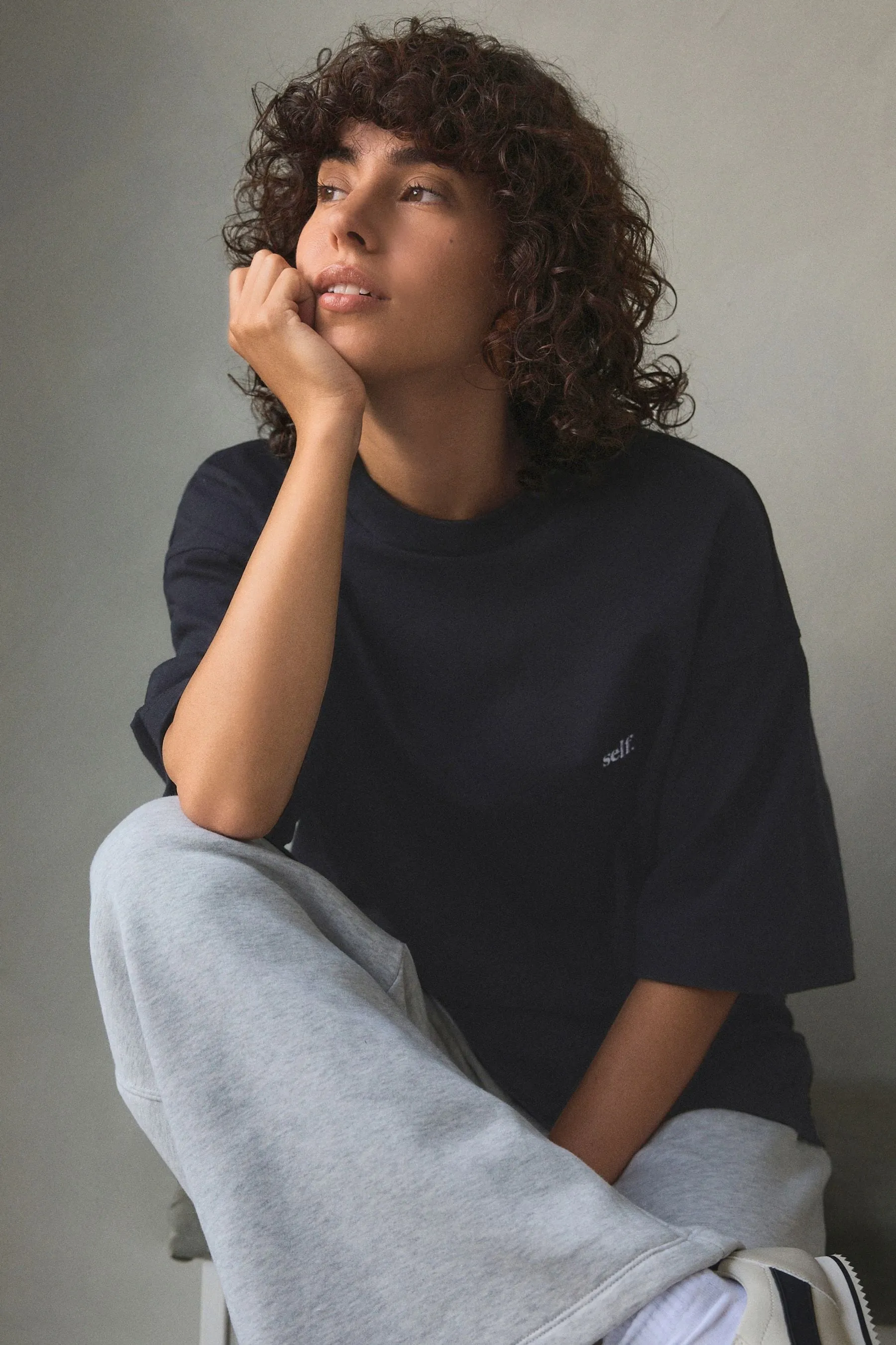 Self. T-shirt oversize pesante    