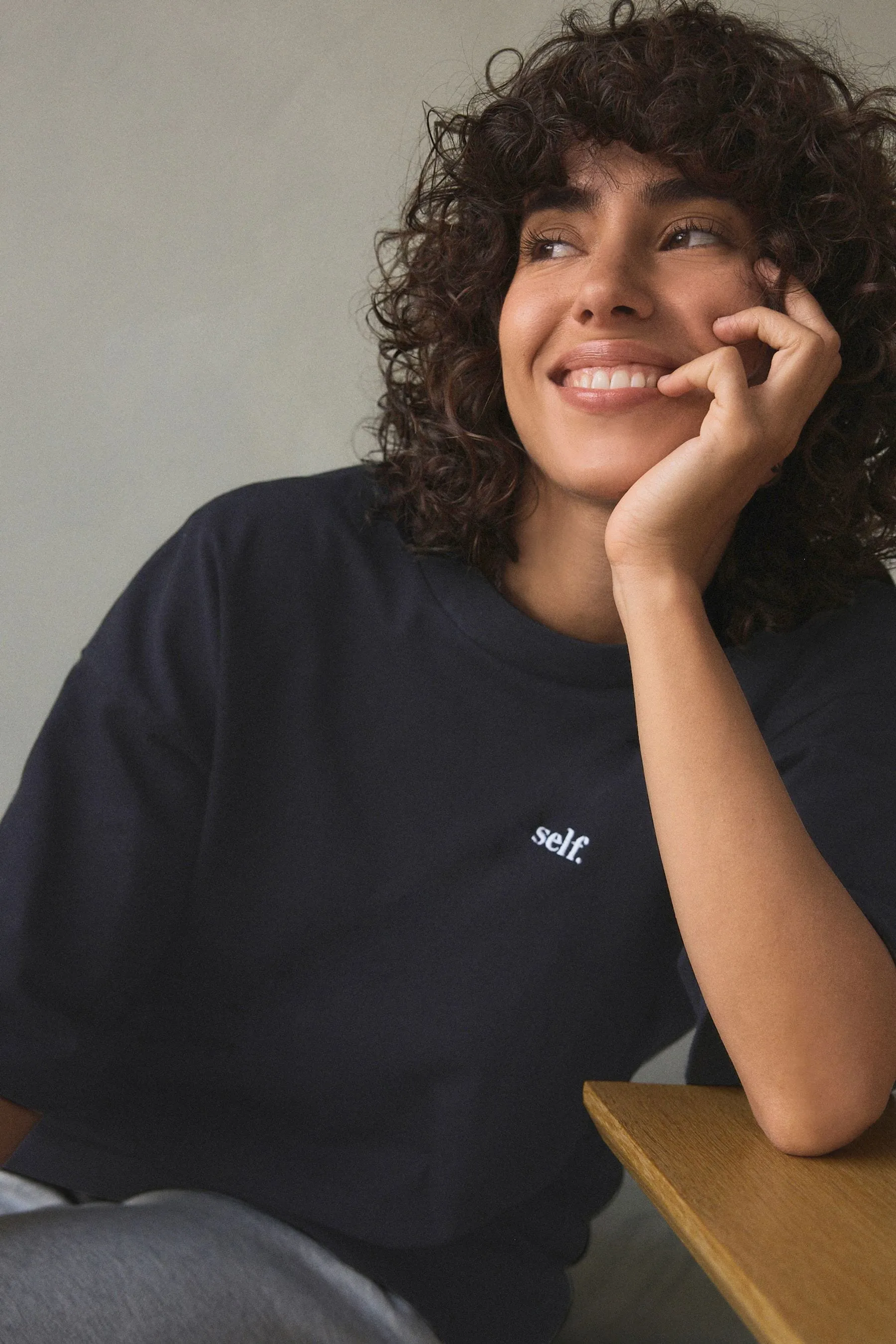 Self. T-shirt oversize pesante    