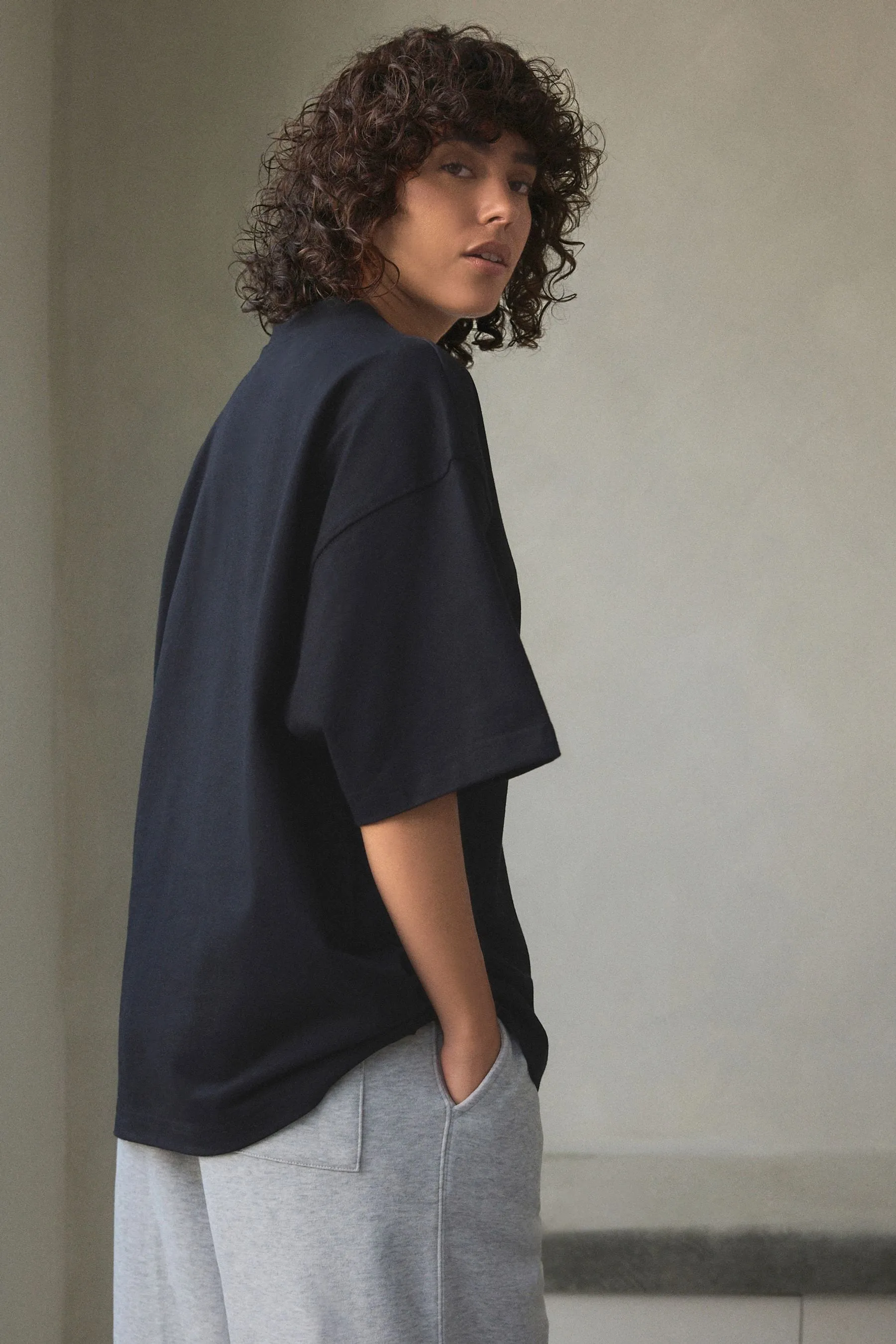 Self. T-shirt oversize pesante    