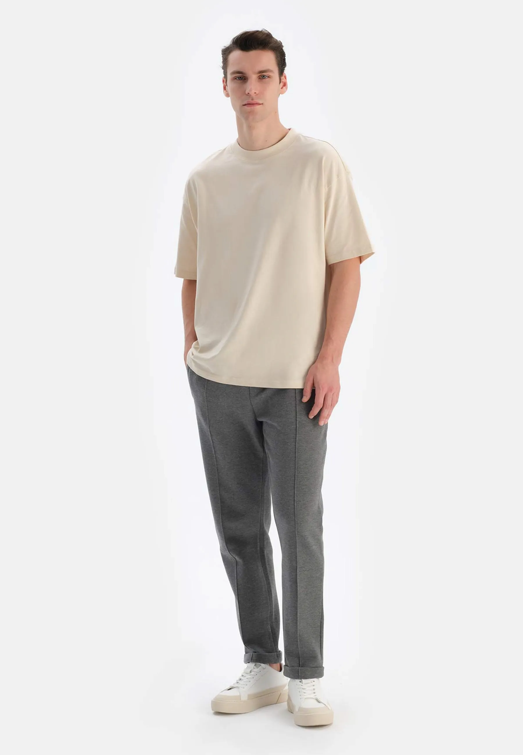SHORT SLEEVE CREW NECK OVERSIZE - T-shirt basic