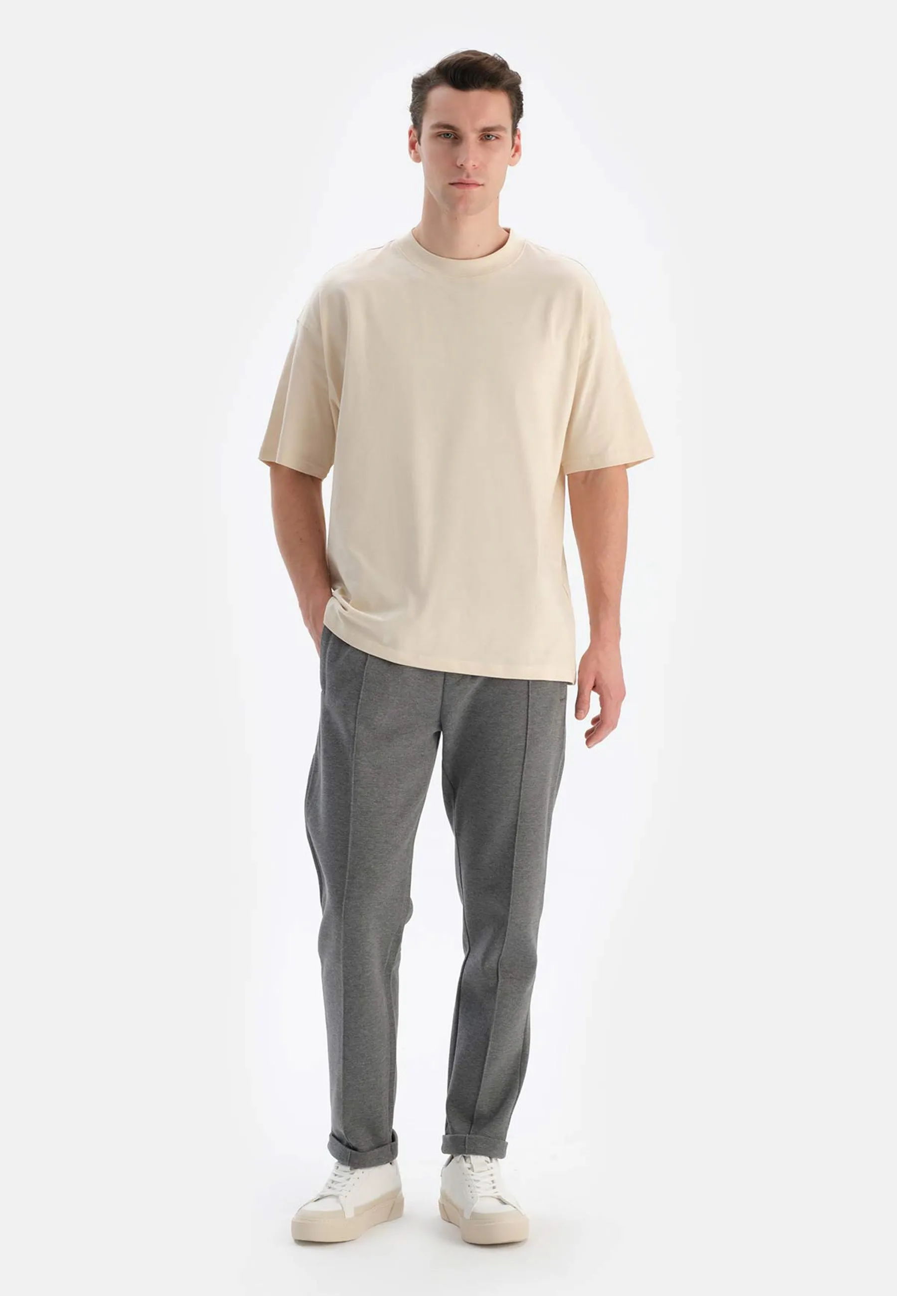 SHORT SLEEVE CREW NECK OVERSIZE - T-shirt basic