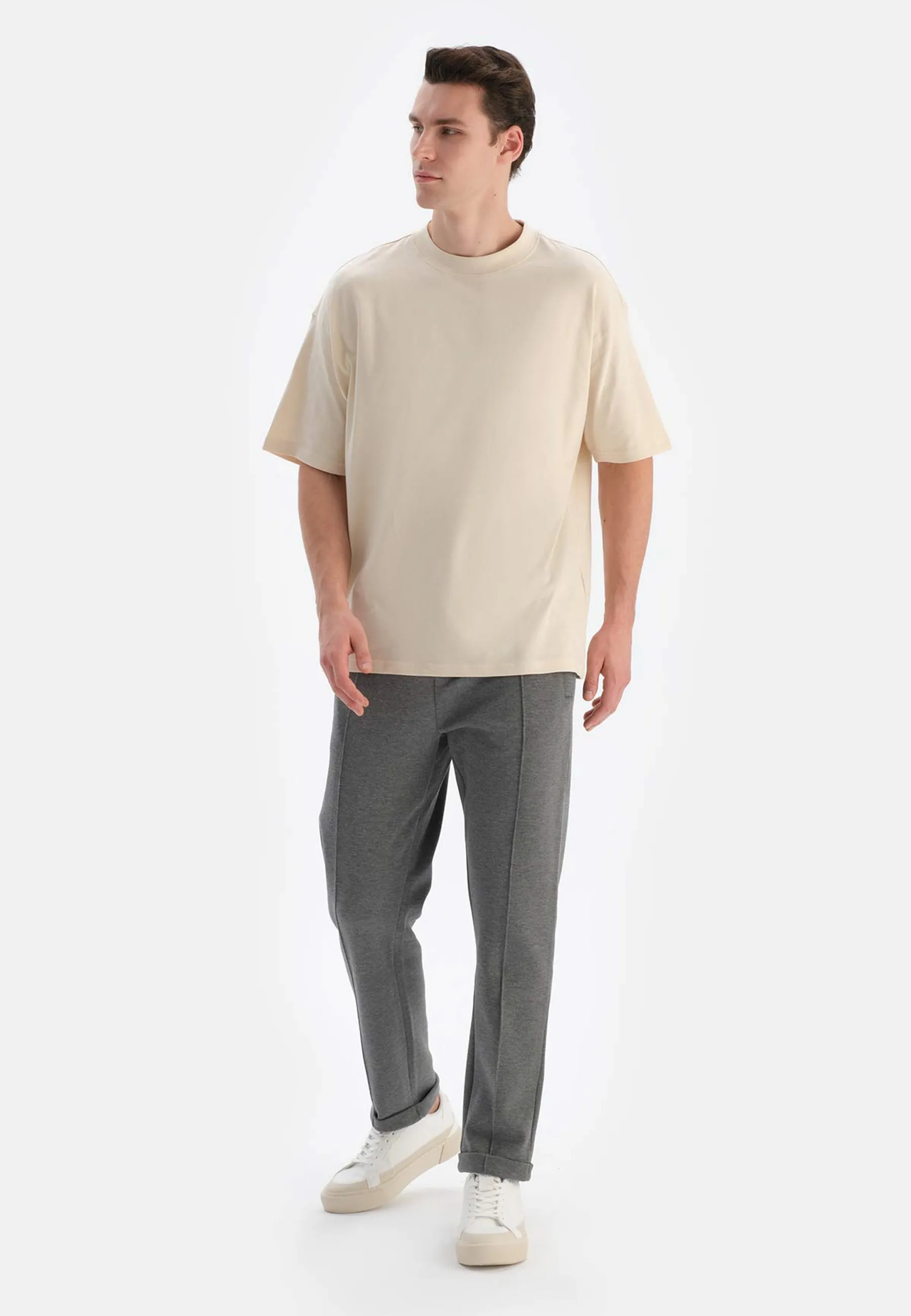 SHORT SLEEVE CREW NECK OVERSIZE - T-shirt basic