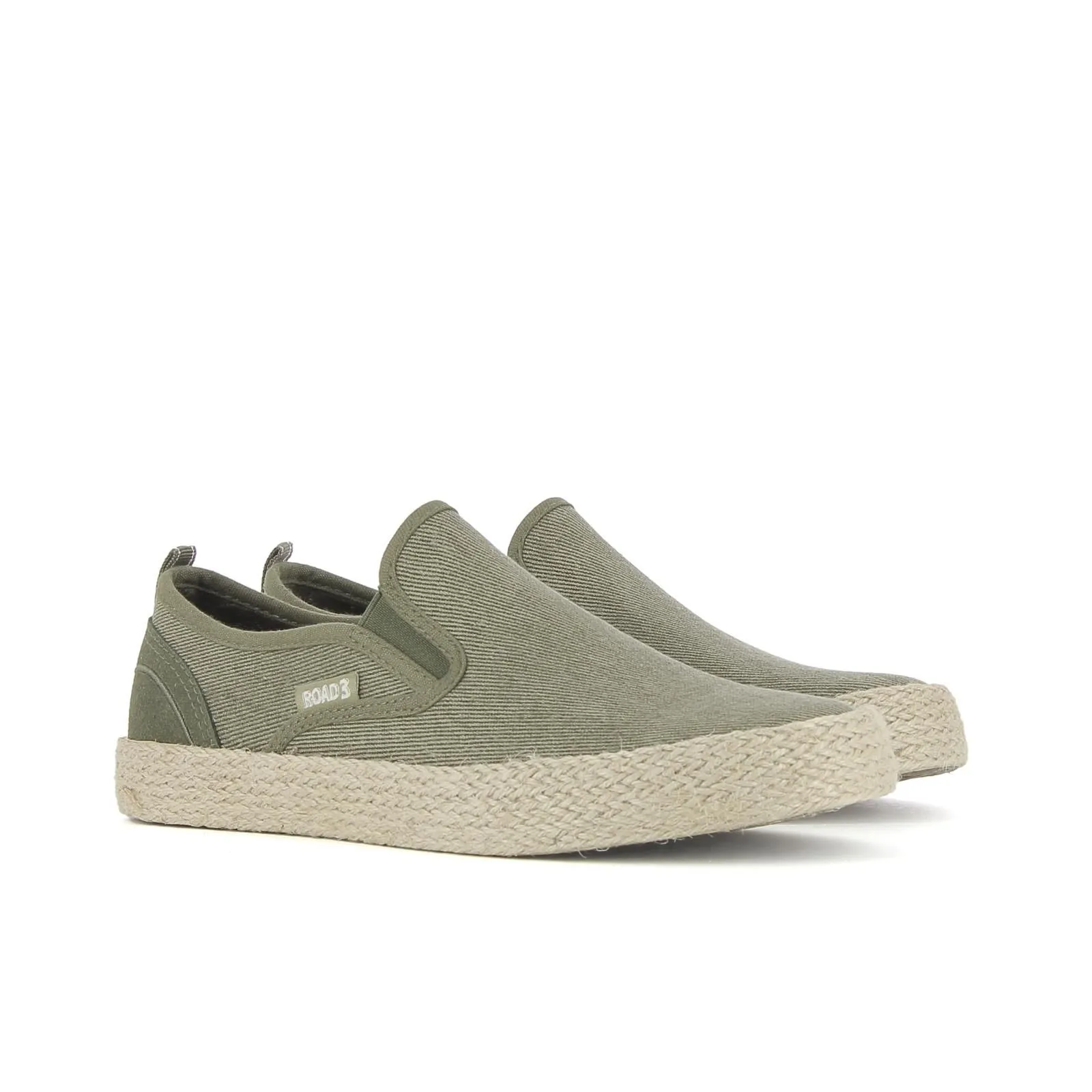 Slip on verdi in tessuto