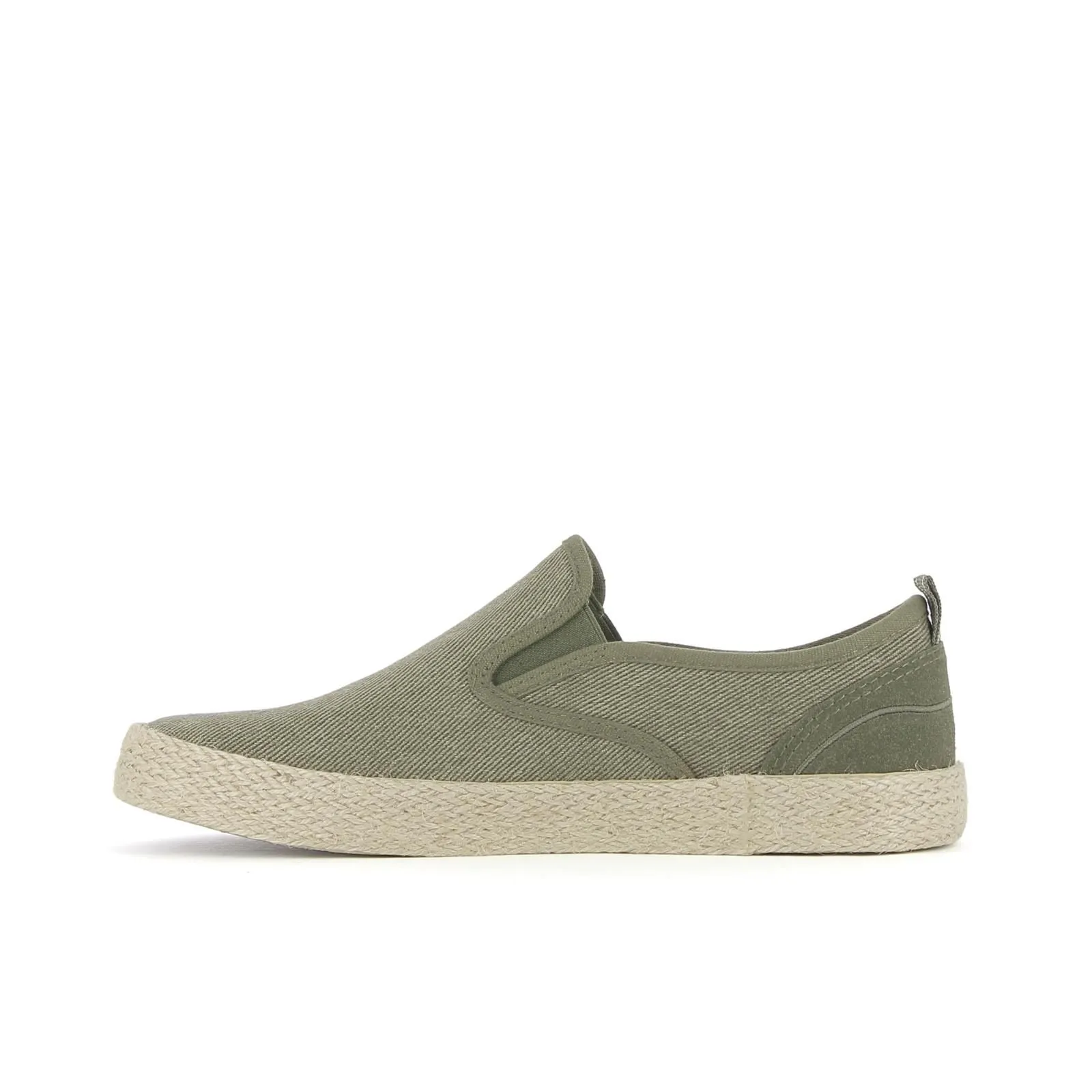 Slip on verdi in tessuto