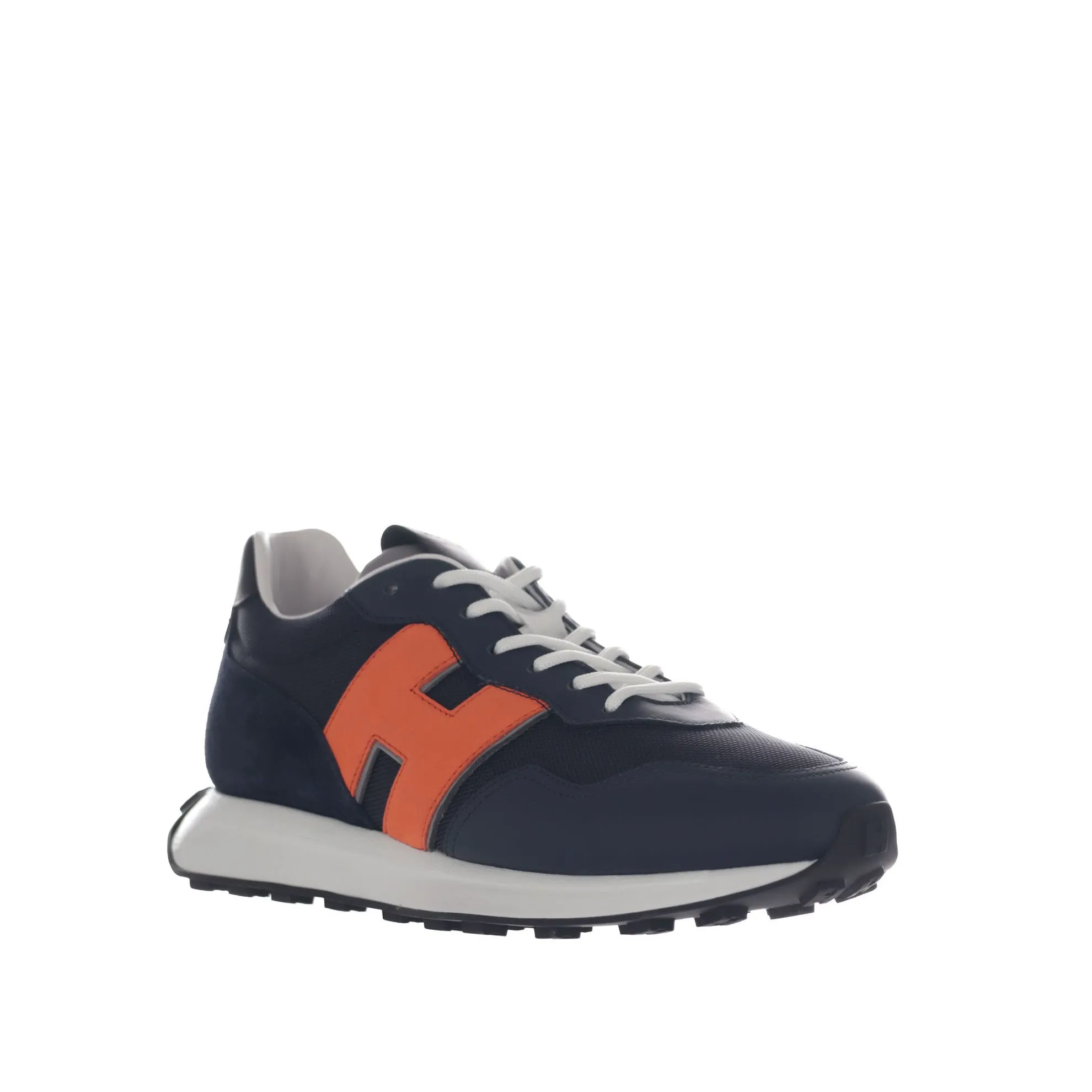 Sneaker h601 in pelle e tessuto tecnico