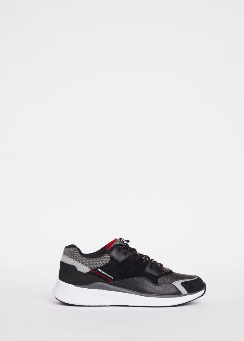 Sneaker in suede e tessuto