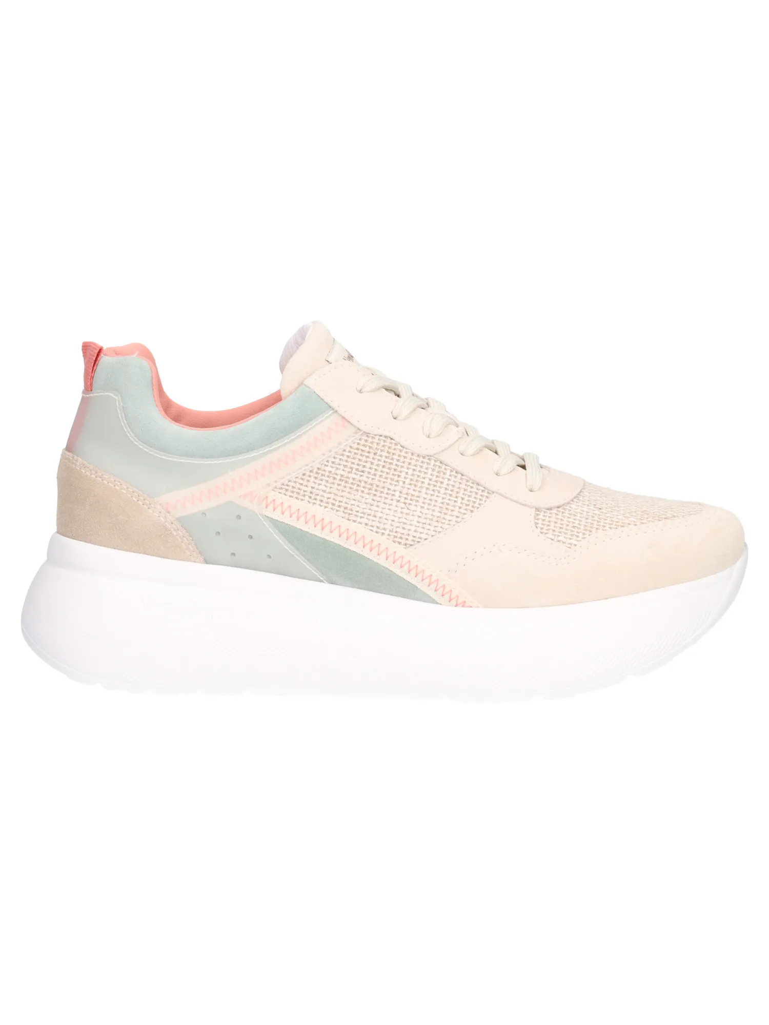 Sneaker platform Nero Giardini da donna beige