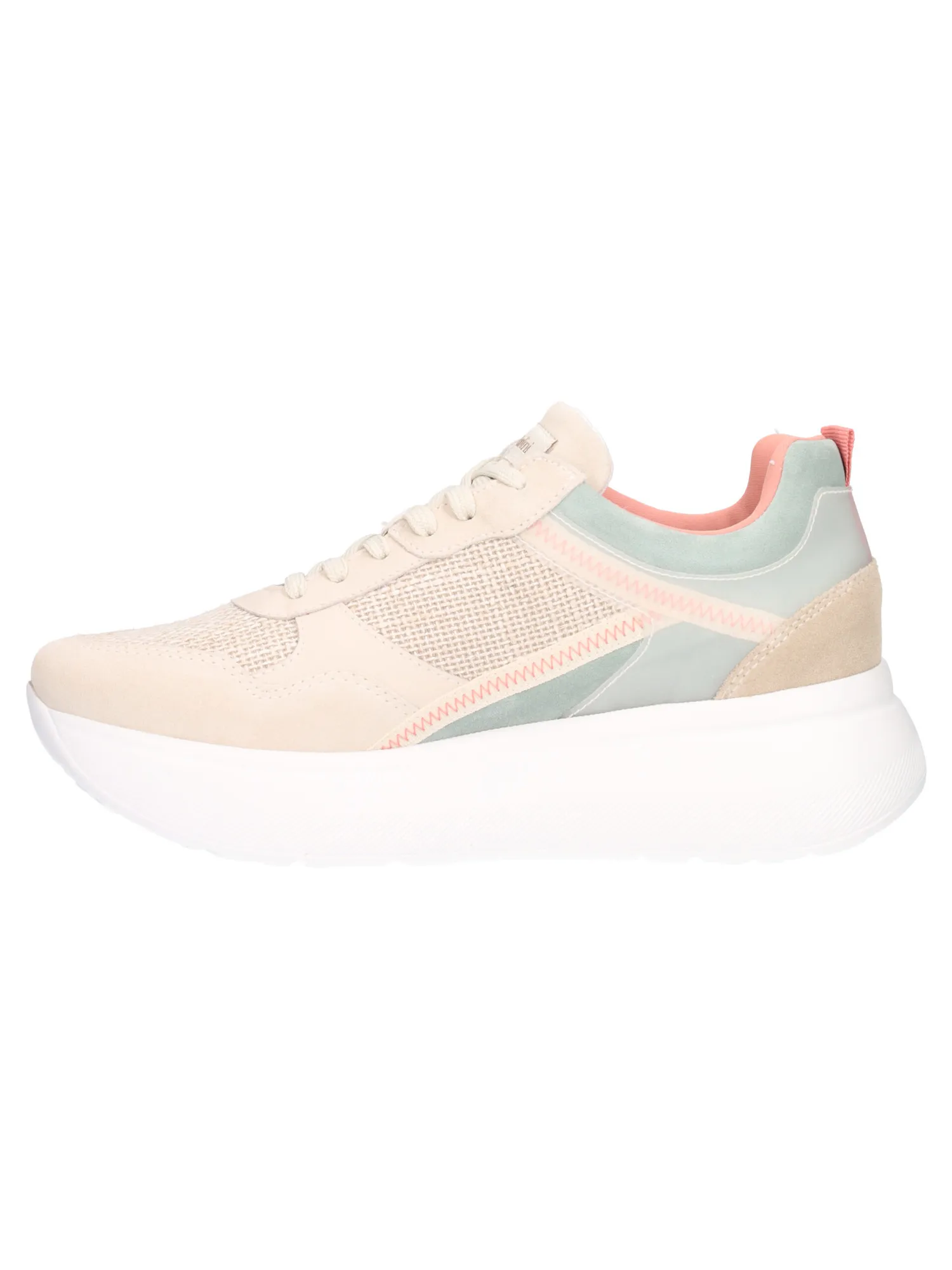 Sneaker platform Nero Giardini da donna beige