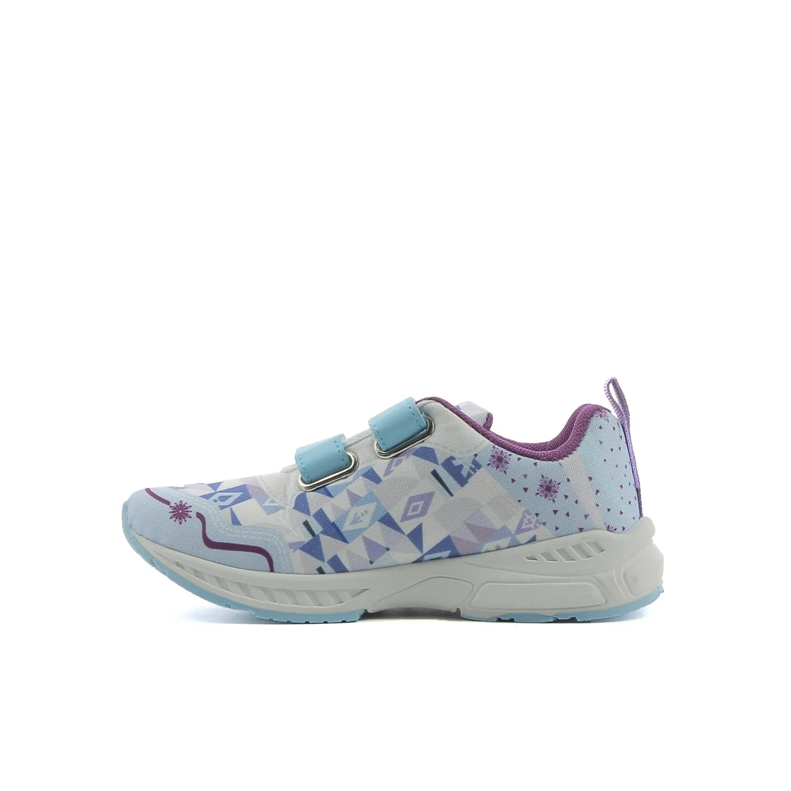 Sneakers azzurre stampa Frozen con luci
