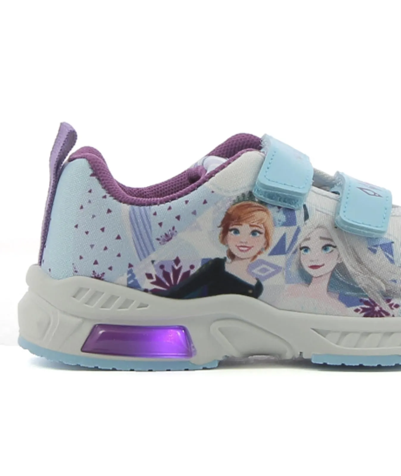 Sneakers azzurre stampa Frozen con luci