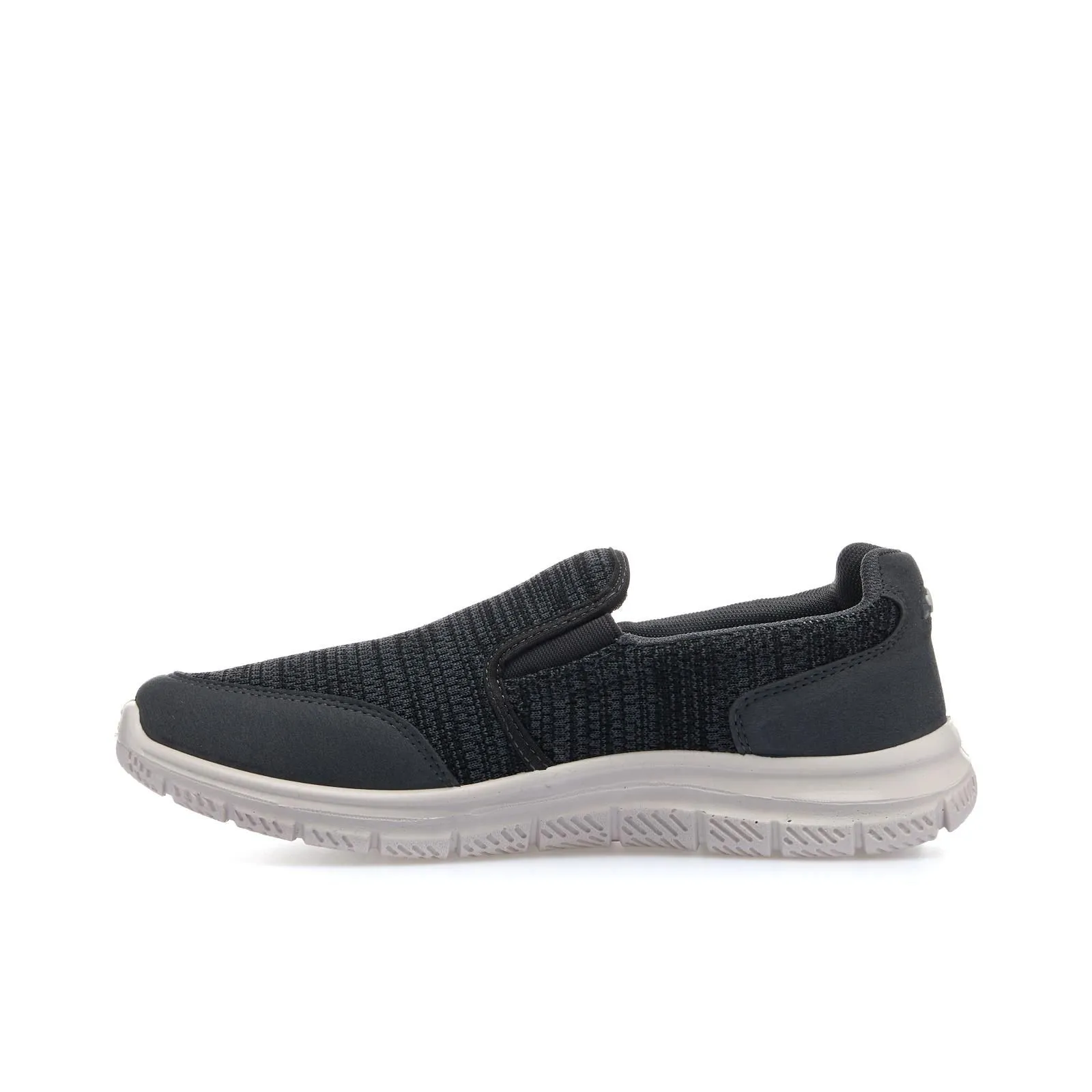 Sneakers grigie slip-on in tessuto