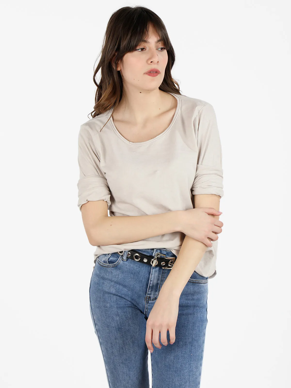 Solada T-shirt oversize femme à manches longues