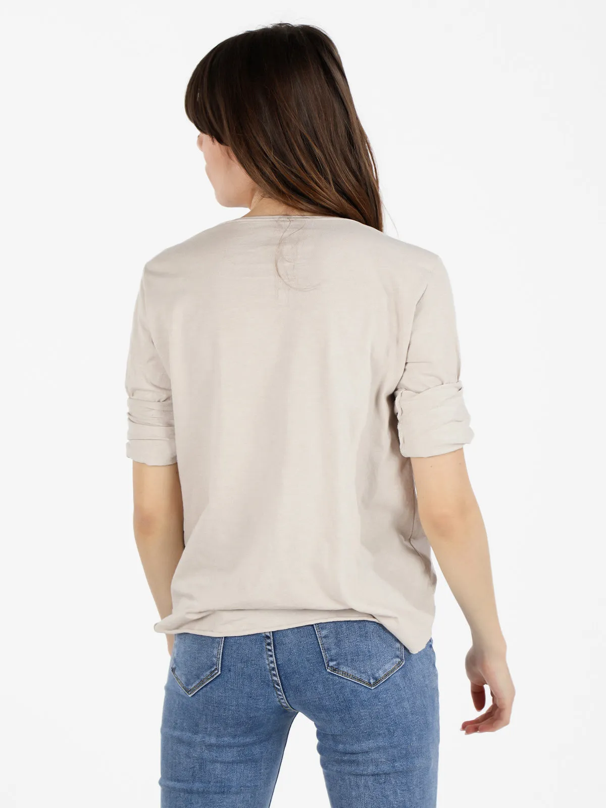Solada T-shirt oversize femme à manches longues