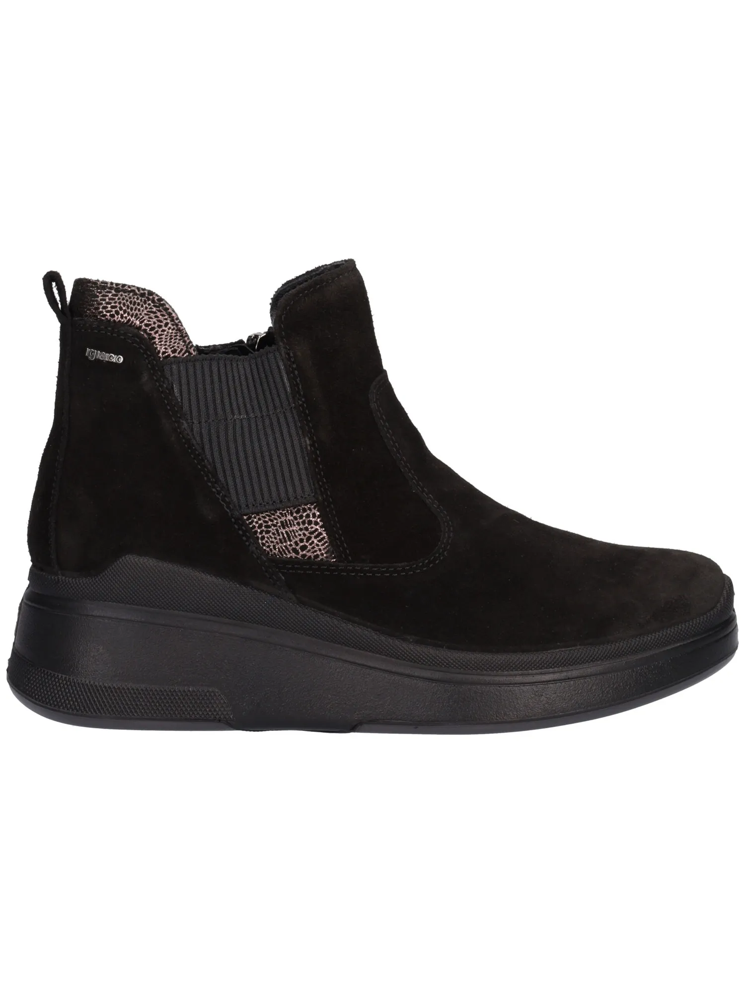 Stivaletto con zeppa Igi&Co da donna nero