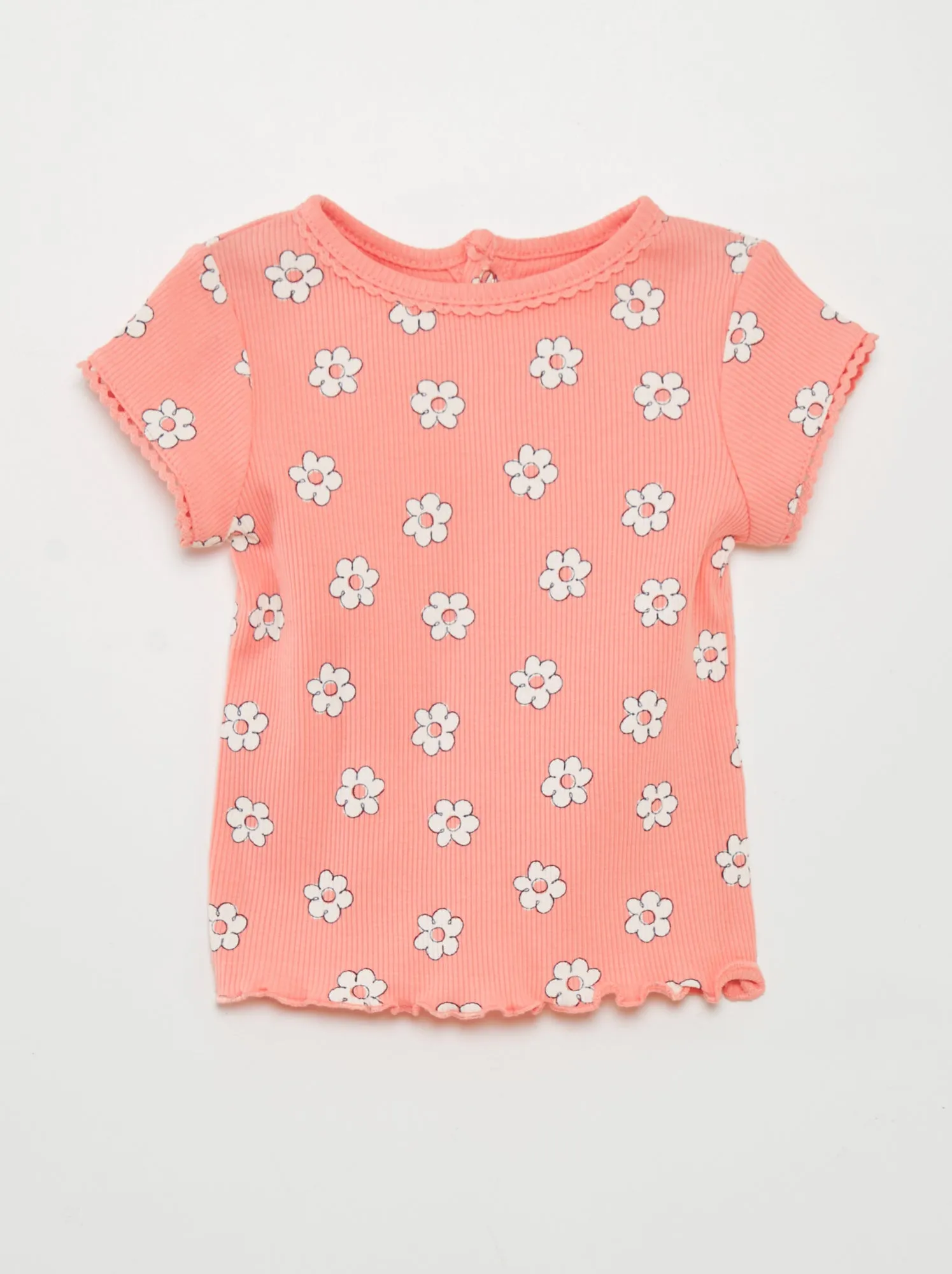 T-shirt a coste - ROSA