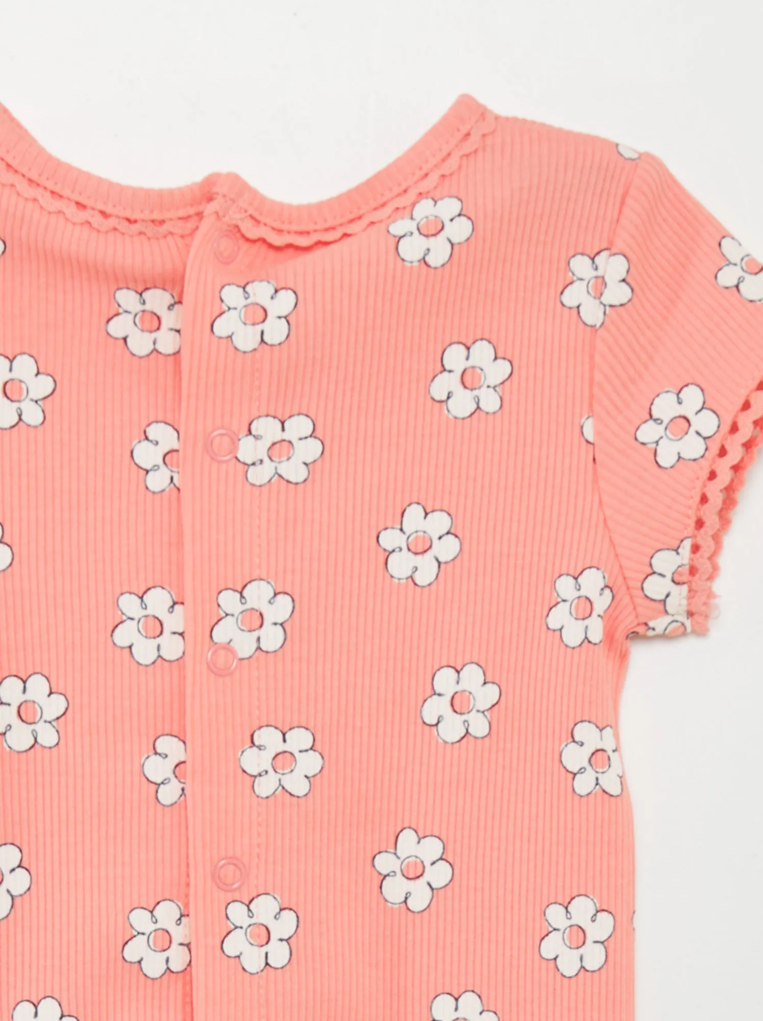 T-shirt a coste - ROSA
