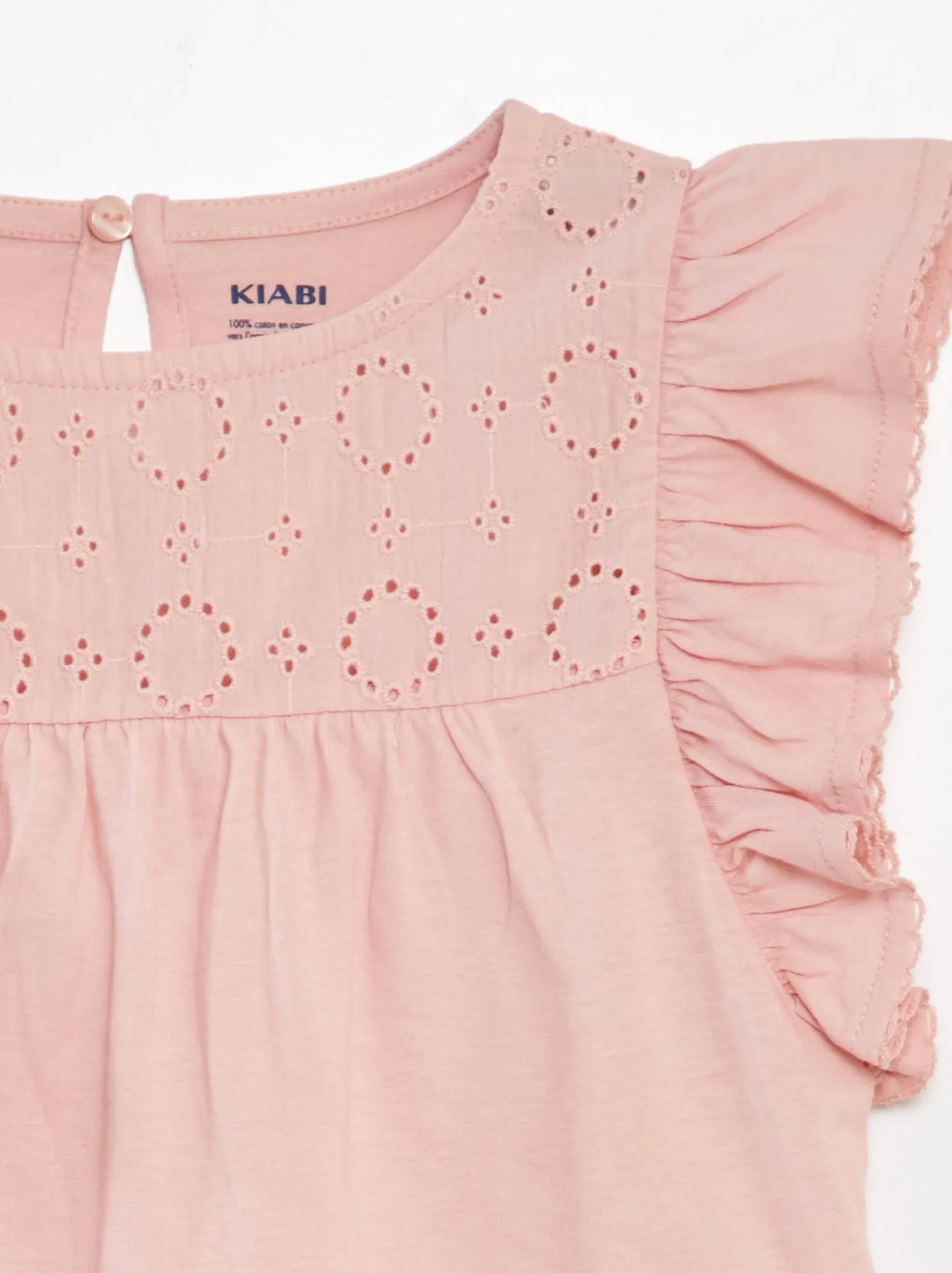 T-shirt con ricamo - ROSA