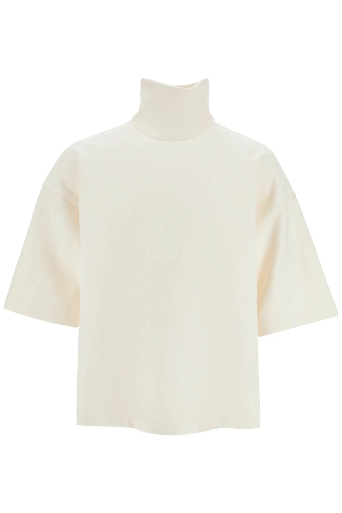 T-shirt oversize a collo alto