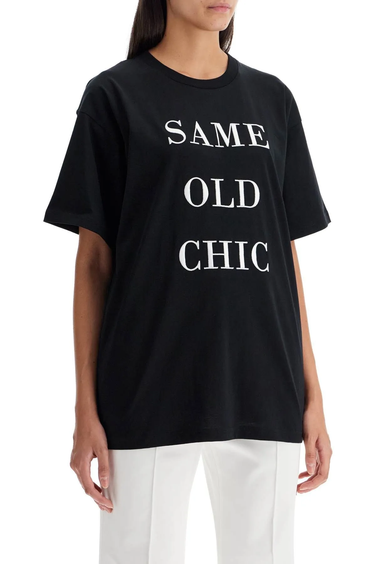 T-shirt oversize con ricamo Same Old Chic