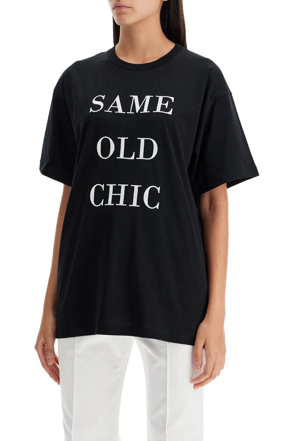 T-shirt oversize con ricamo Same Old Chic