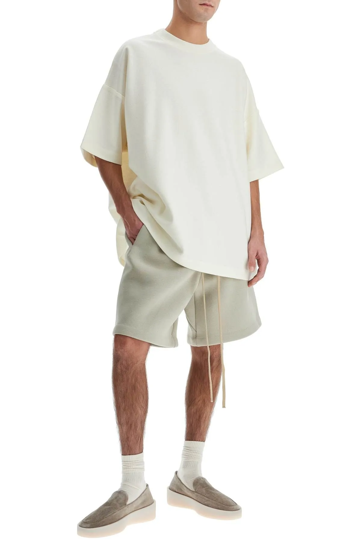 T-shirt oversize in lana Merino