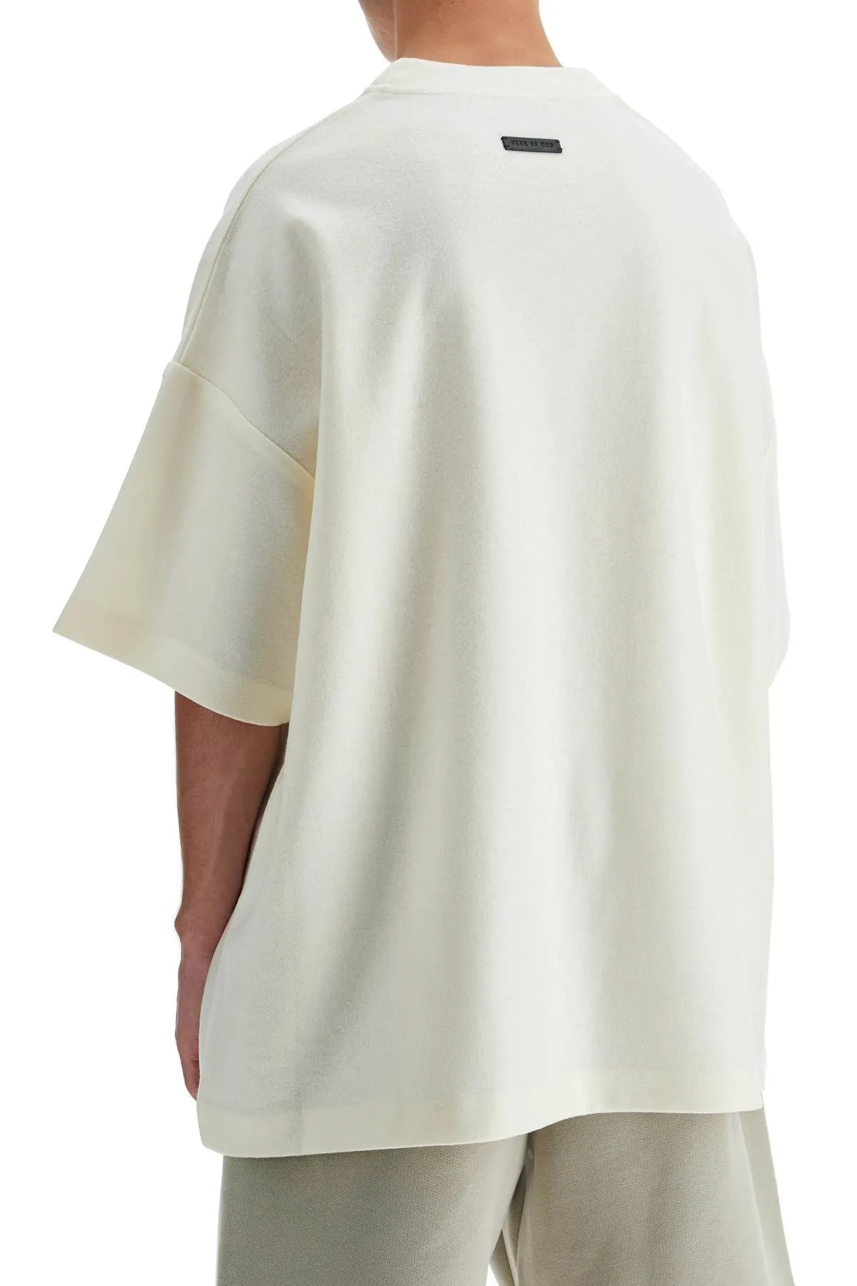 T-shirt oversize in lana Merino