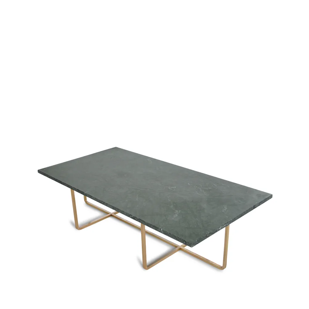 Tavolino rettangolare Ninety.jf{font-size:18px}marmo Marquina, base nera