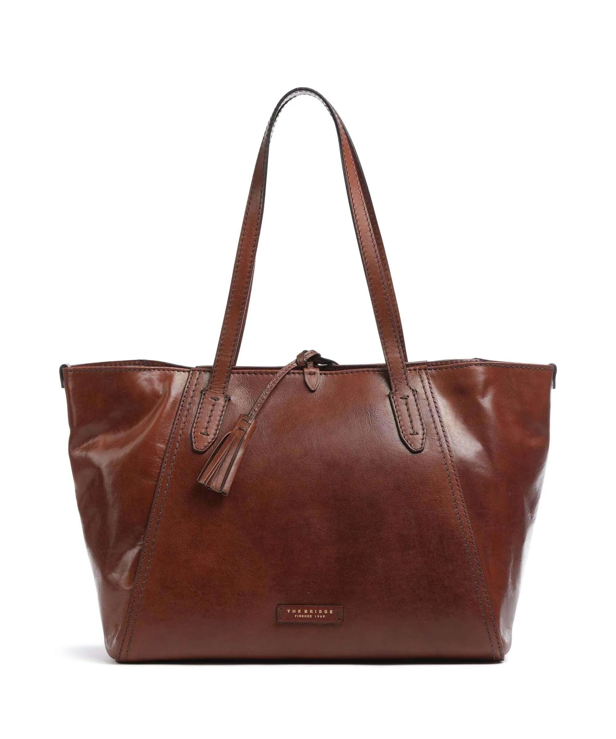  The Bridge Florentin Borsa shopper pelle marrone  