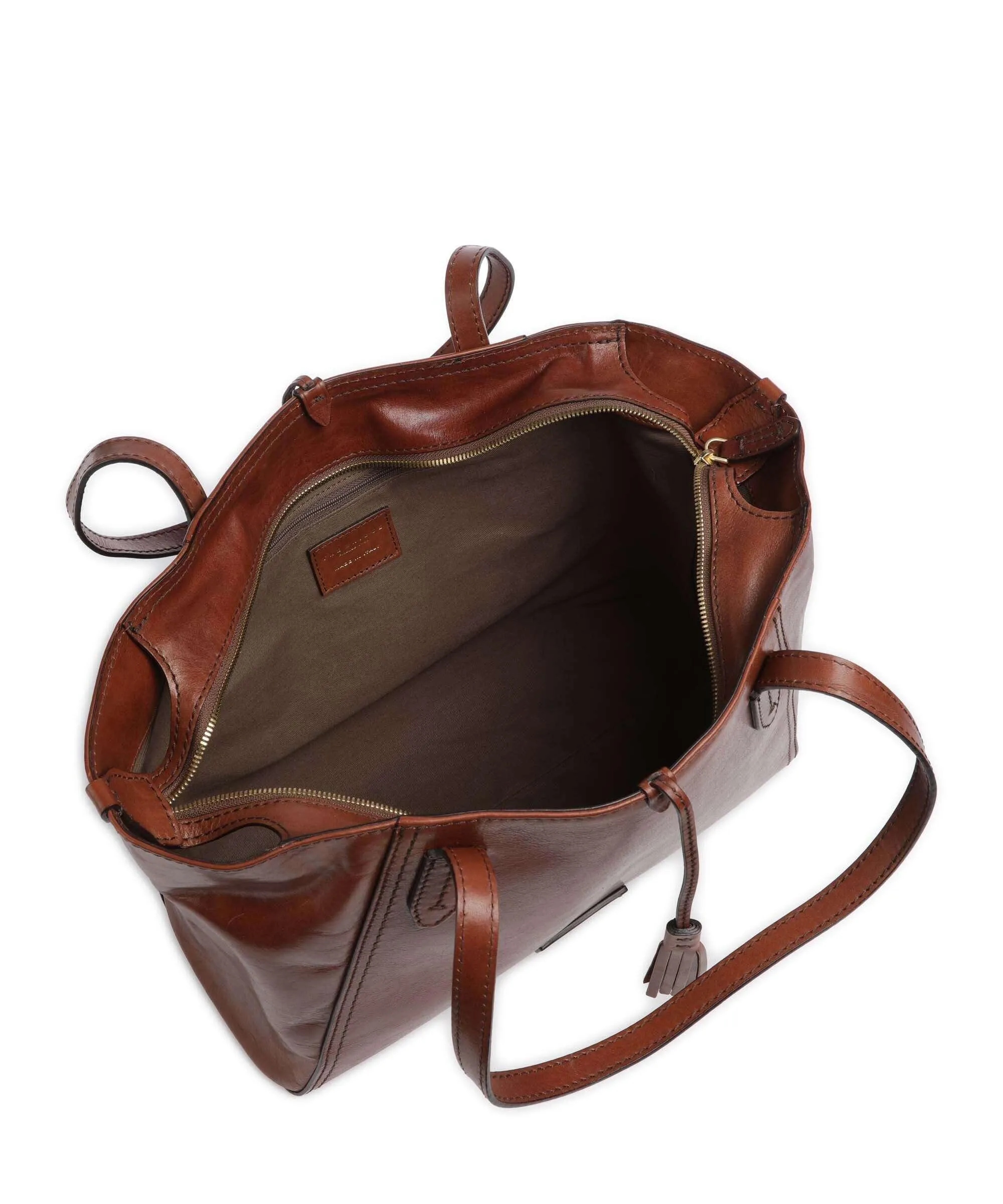  The Bridge Florentin Borsa shopper pelle marrone  