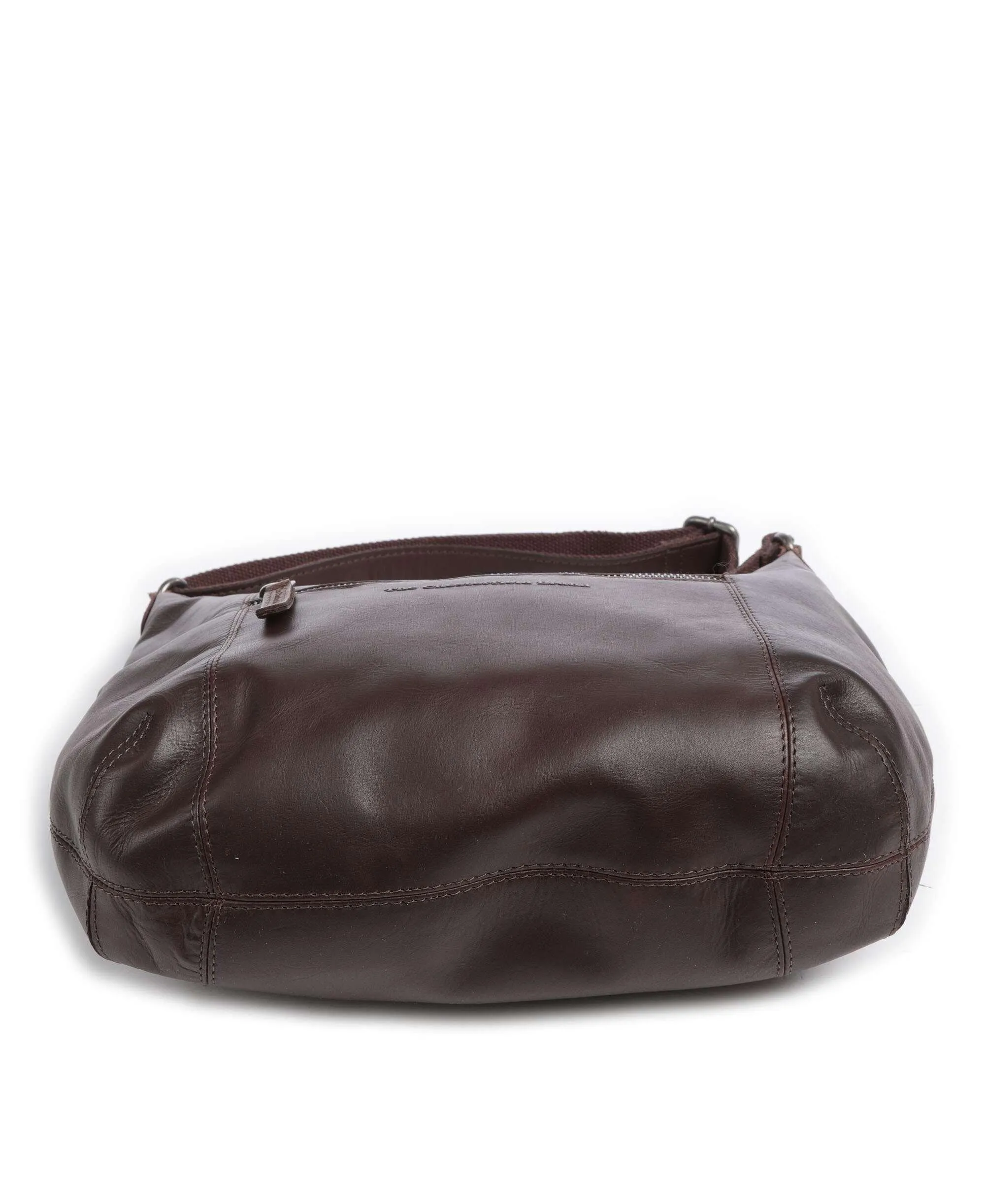  The Chesterfield Brand Cow Wax Pull Up Arlette Borsa hobo pelle a grana fine marrone scuro  