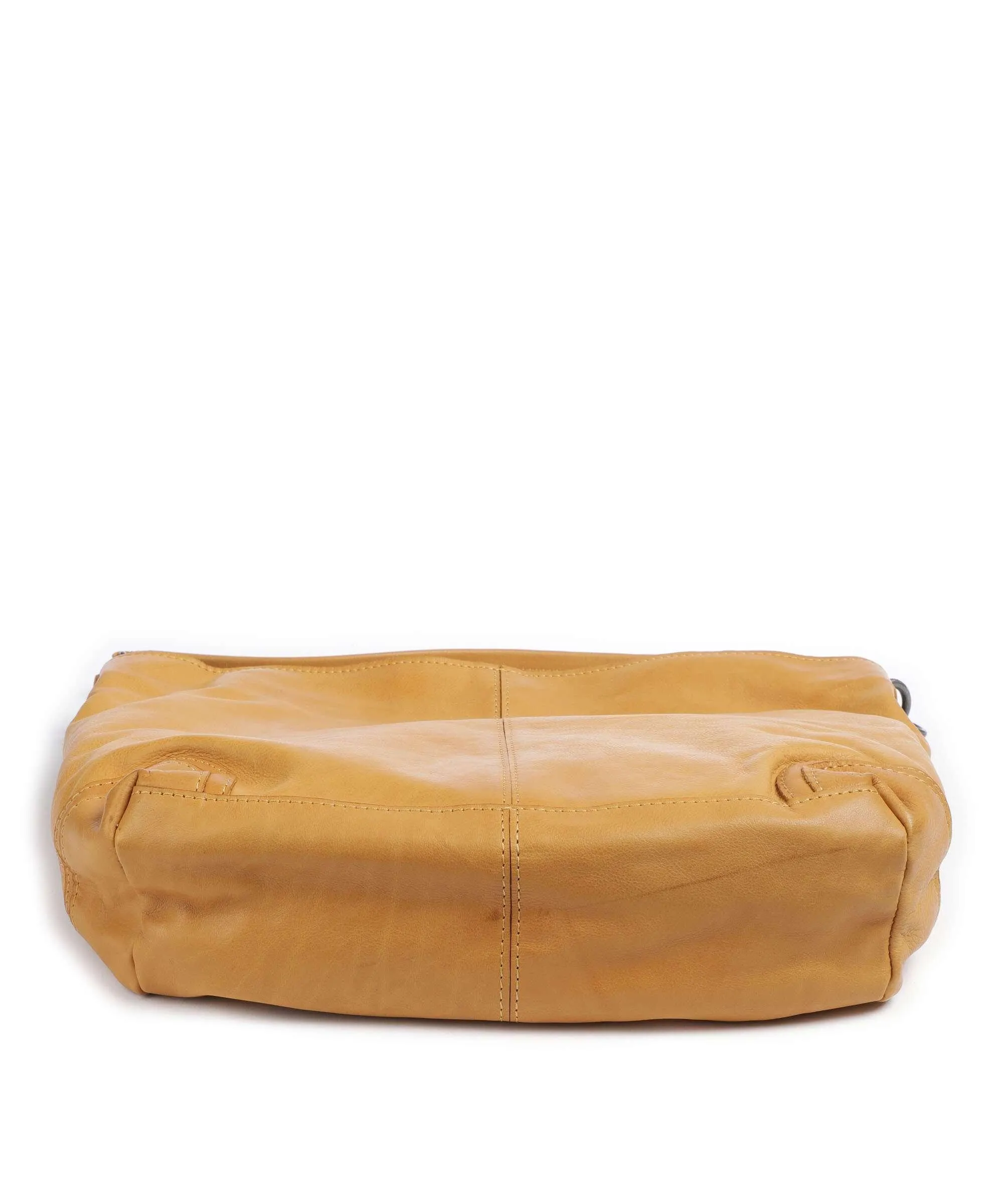  The Chesterfield Brand Washed Wax Cow Bolivia Borsa hobo pelle di vacchetta pull-up ocra  