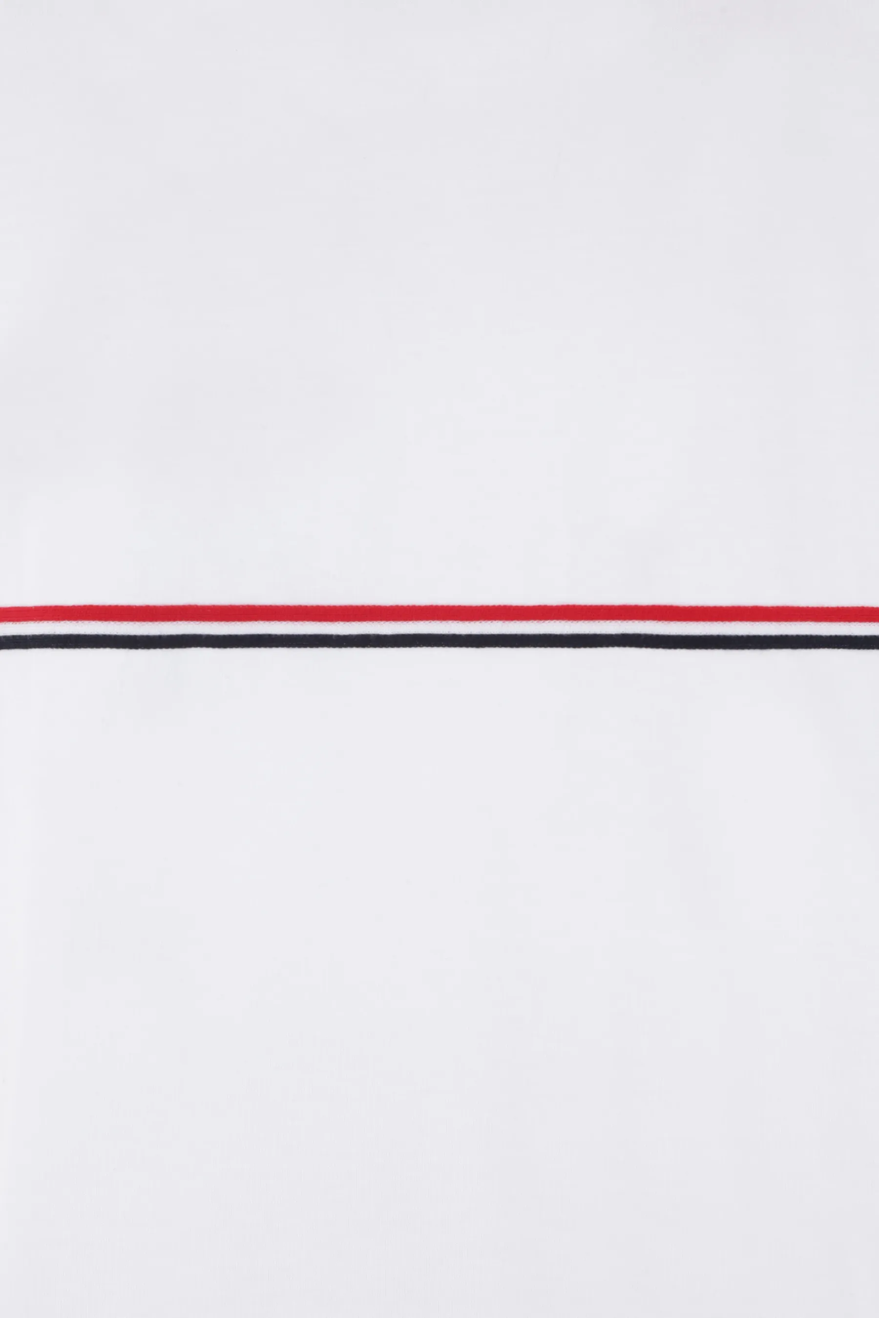  THOM BROWNE t-shirt oversize in cotone ricamo tricolor 