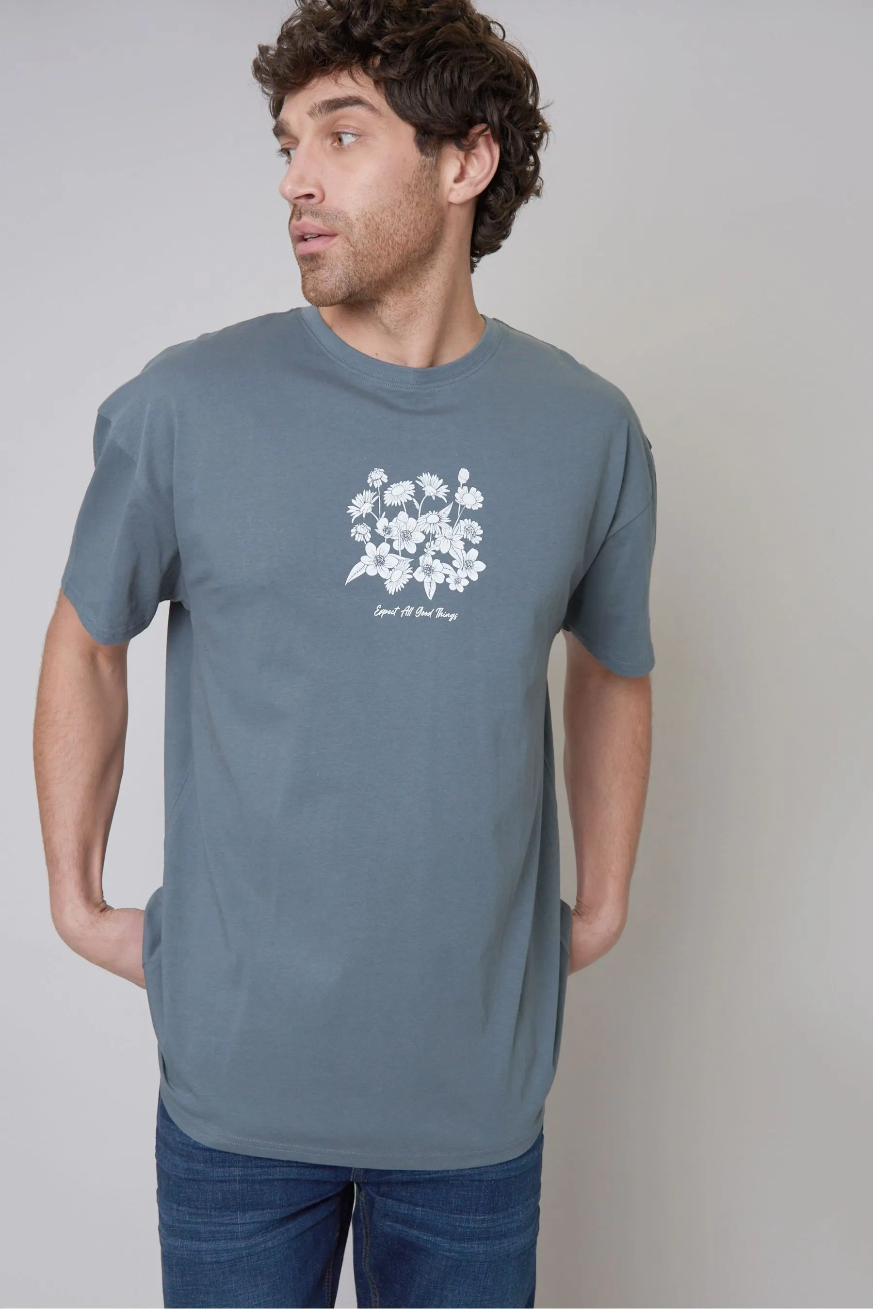 Threadbare - T-shirt oversize in cotone con Stampa grafica