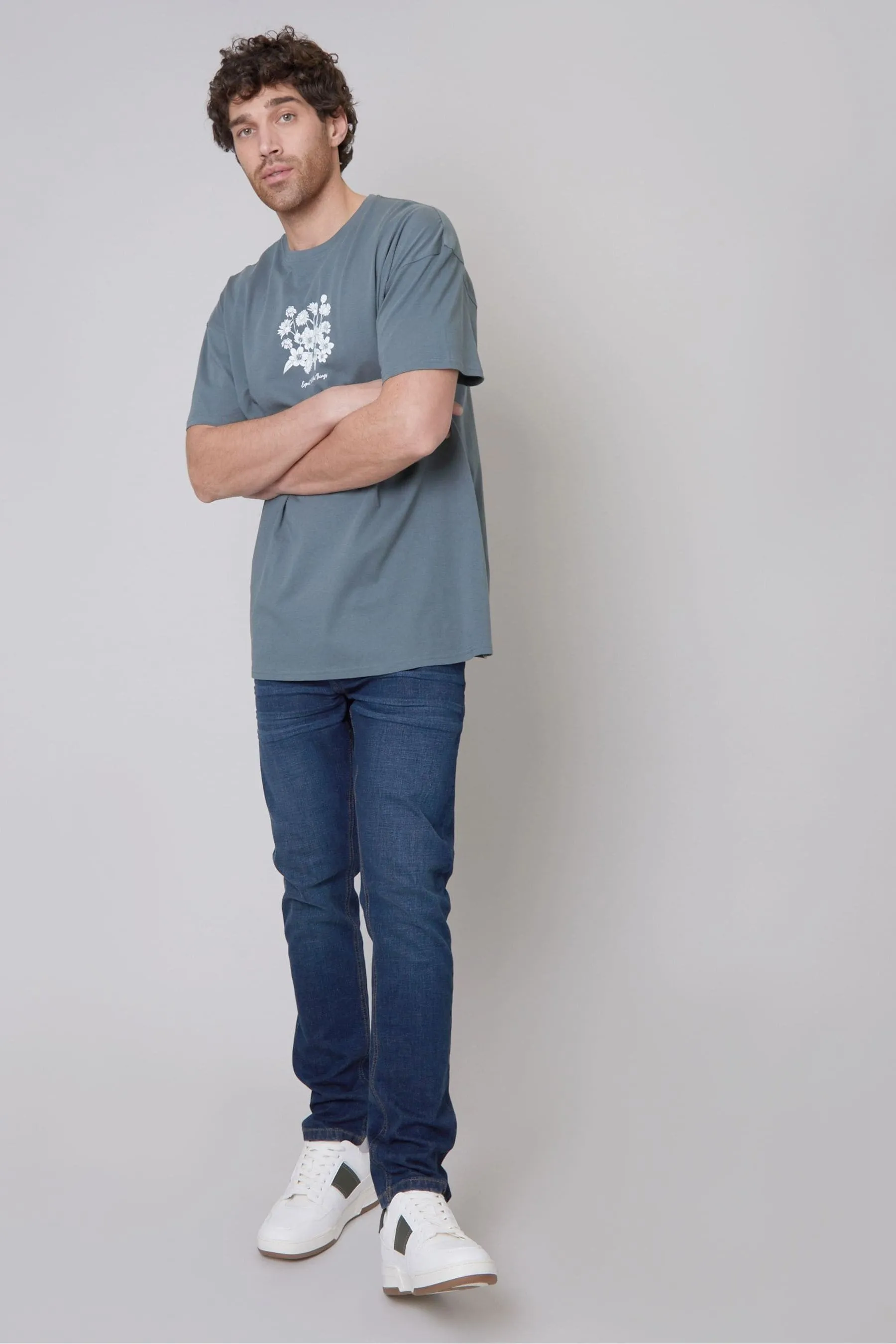 Threadbare - T-shirt oversize in cotone con Stampa grafica