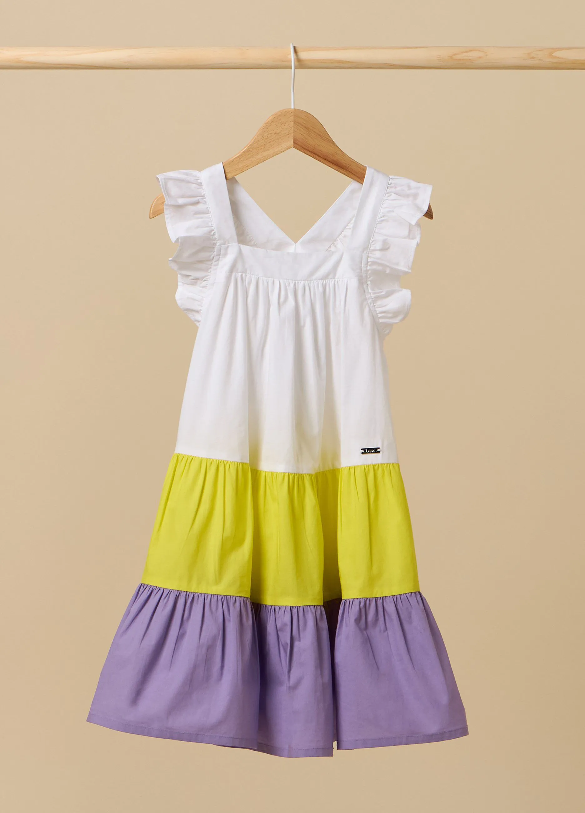 Vestito IANA a balze in puro cotone bambina