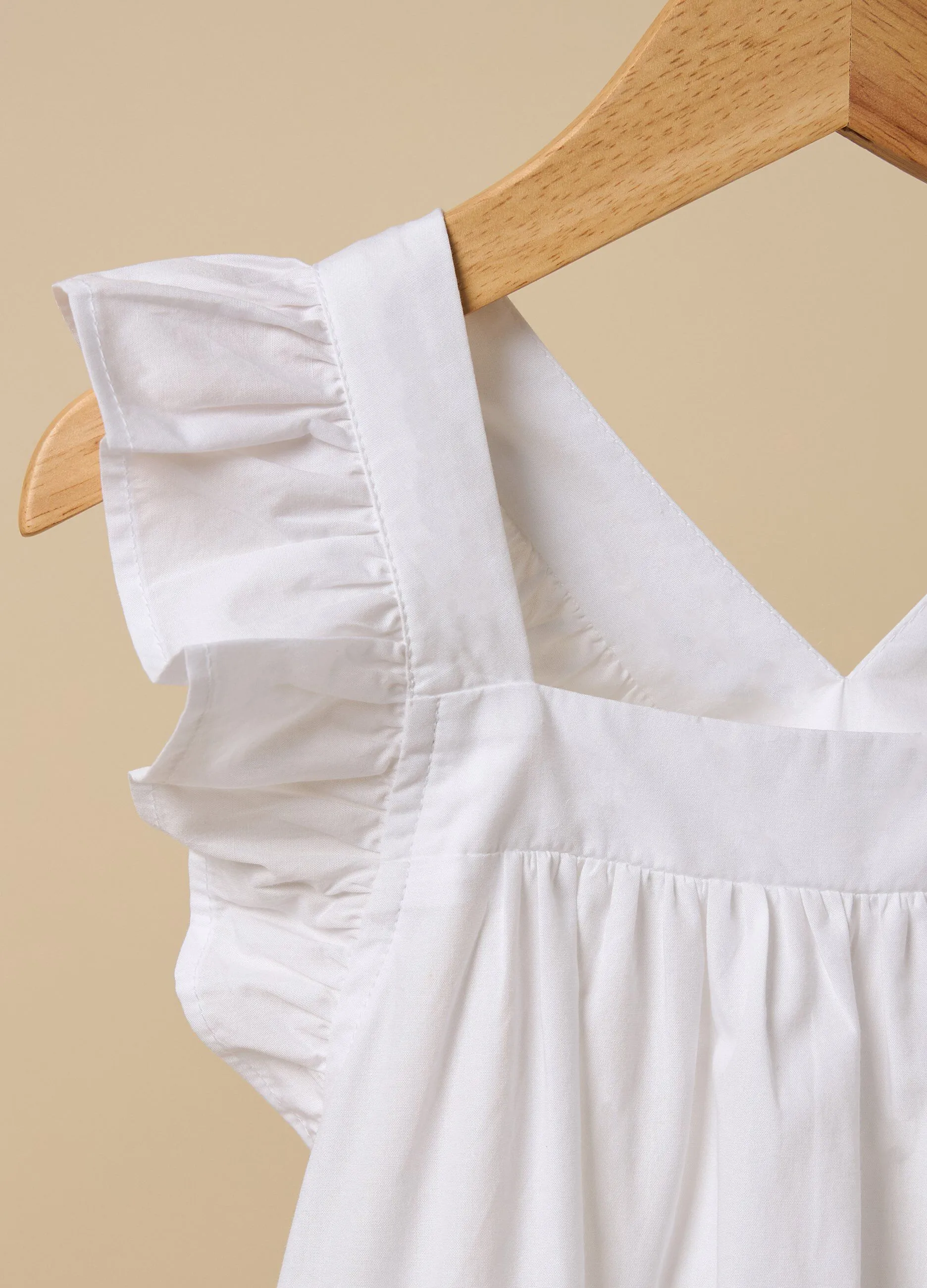 Vestito IANA a balze in puro cotone bambina