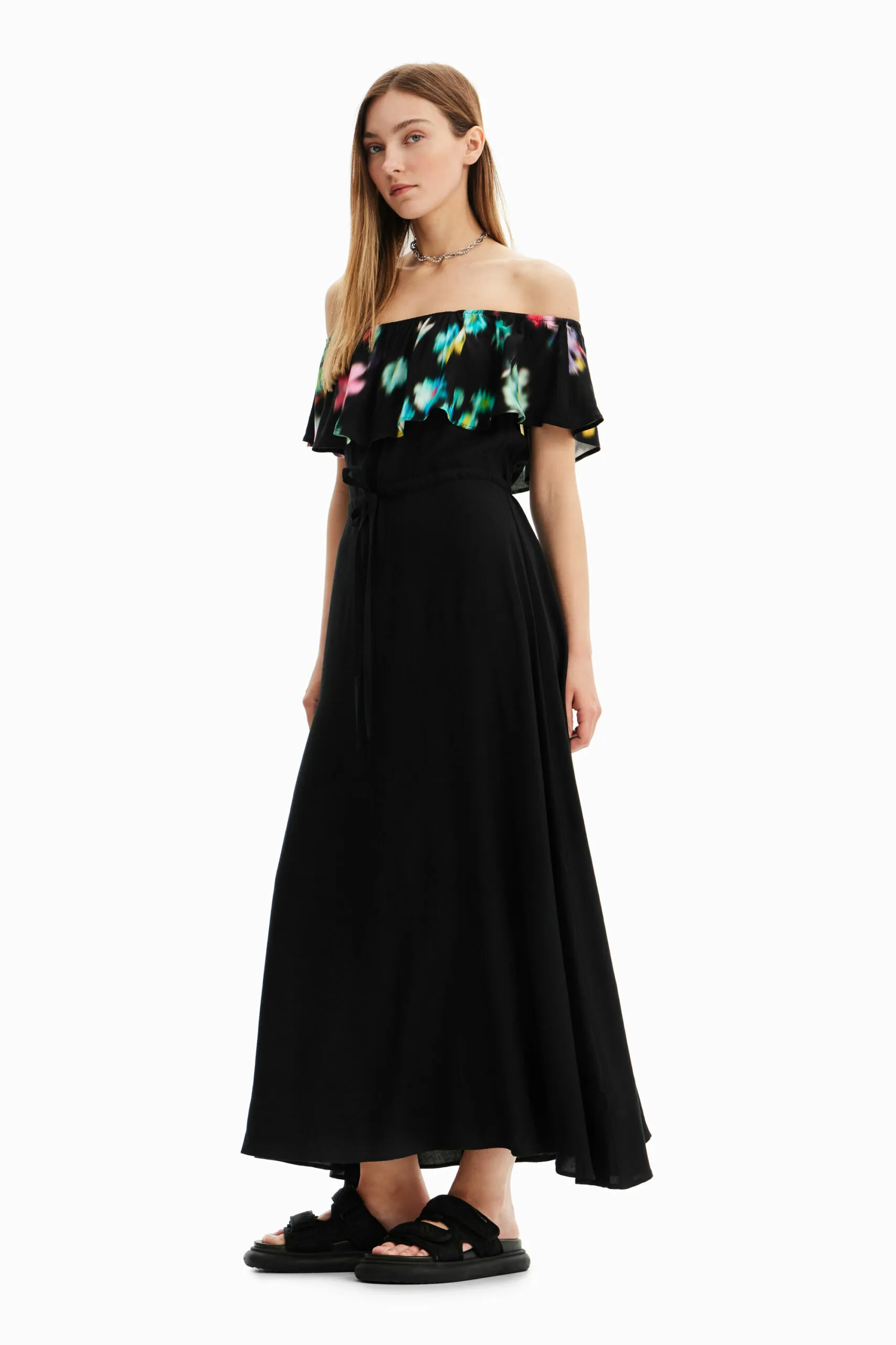 Vestito lungo Desigual vest susan Nero